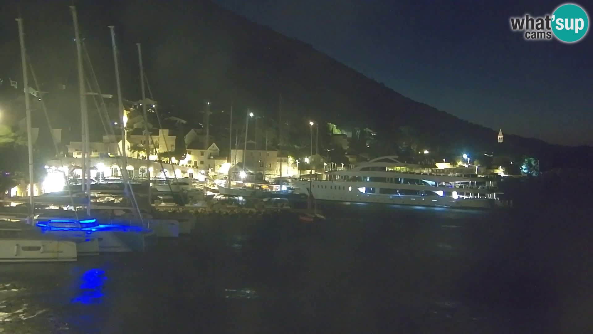Webcam Bol Centre-Ville & Marina – Vue en direct depuis Bol, île de Brač