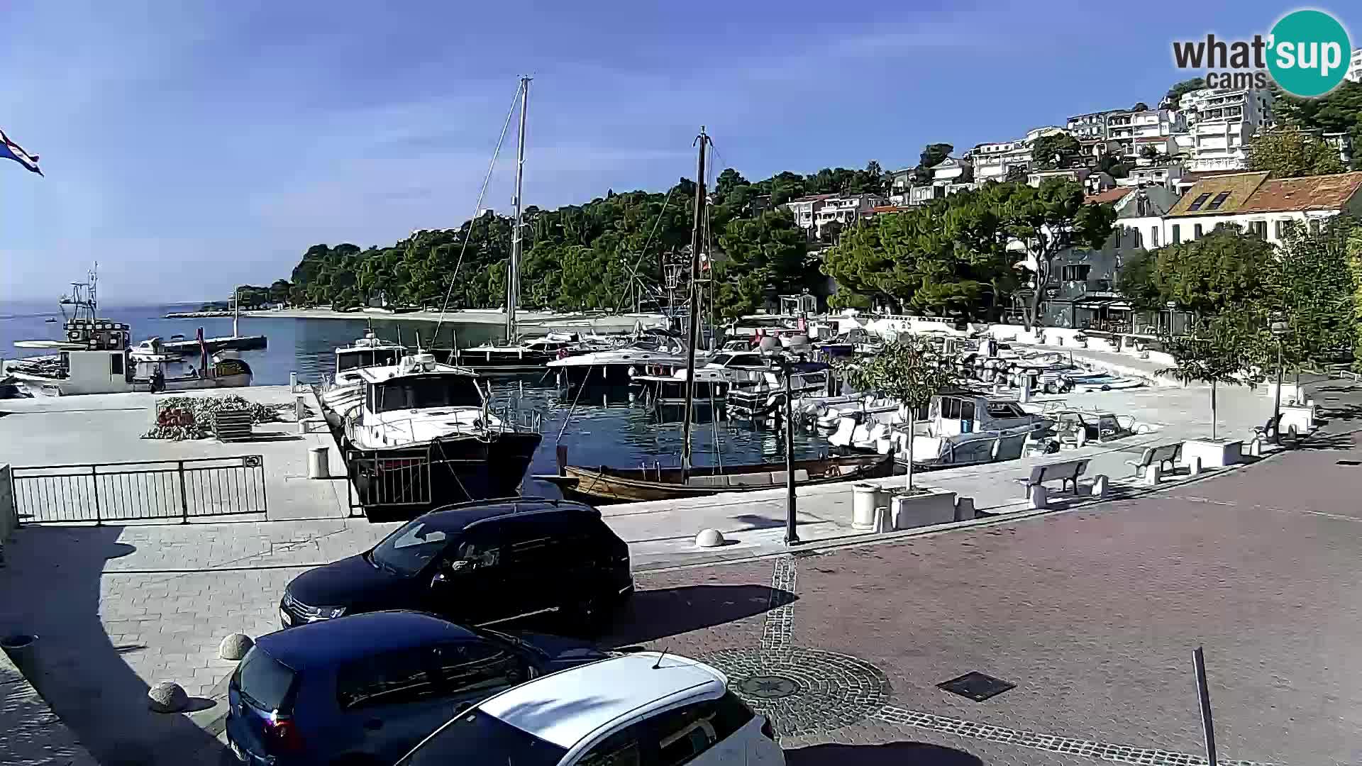 Brela Live webcam – marina – Dalmatia – Croatia