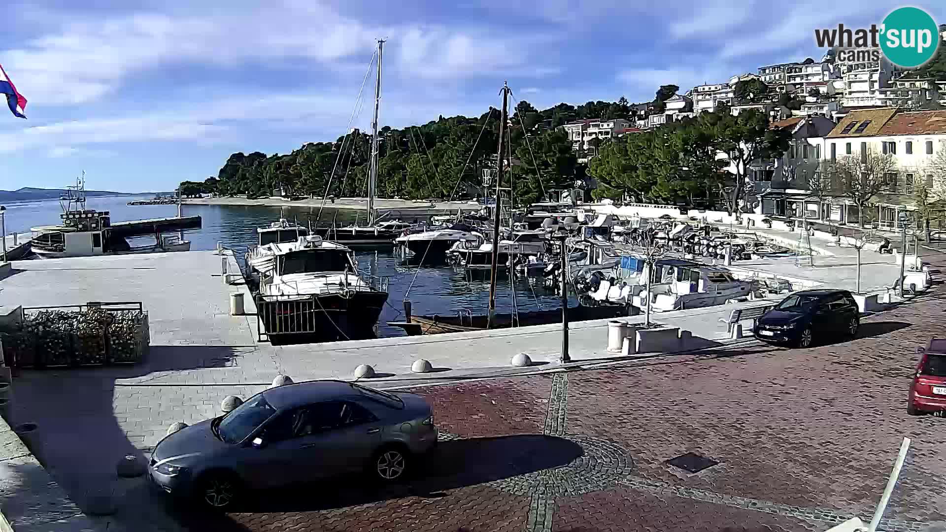 Brela Live webcam – marina – Dalmatia – Croatia