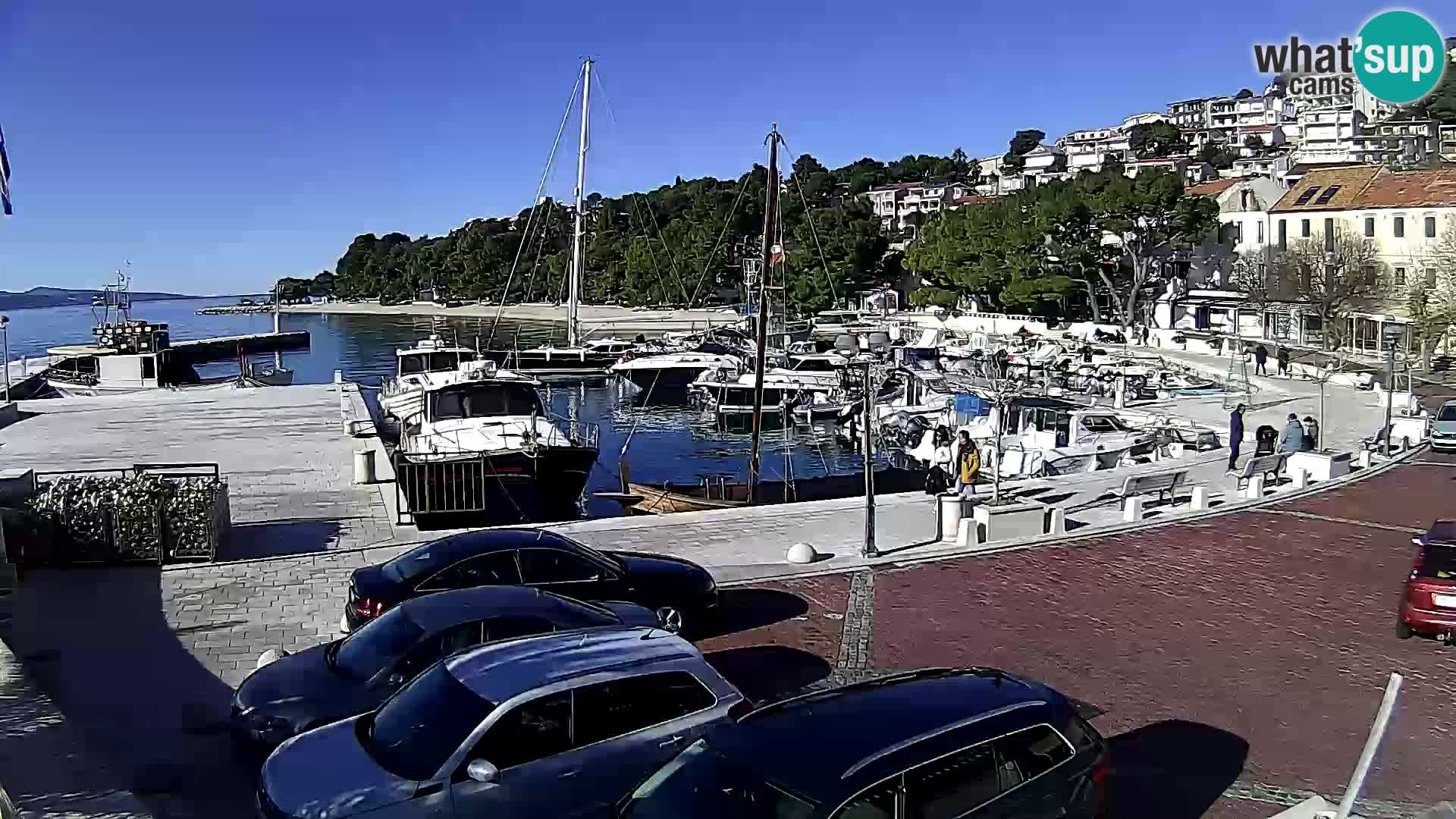 Brela Live webcam – marina – Dalmatia – Croatia