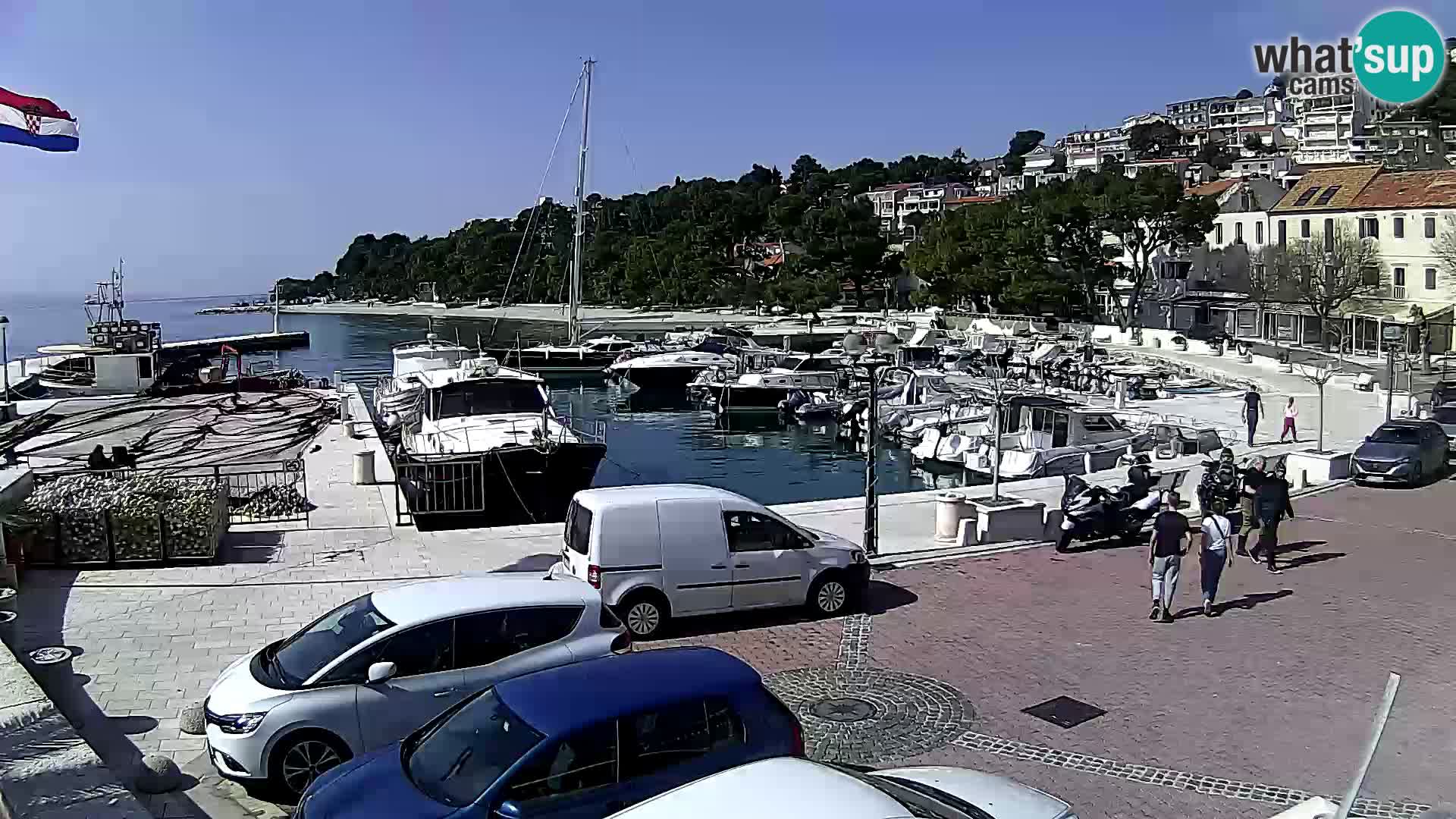 Brela Live webcam – marina – Dalmatia – Croatia