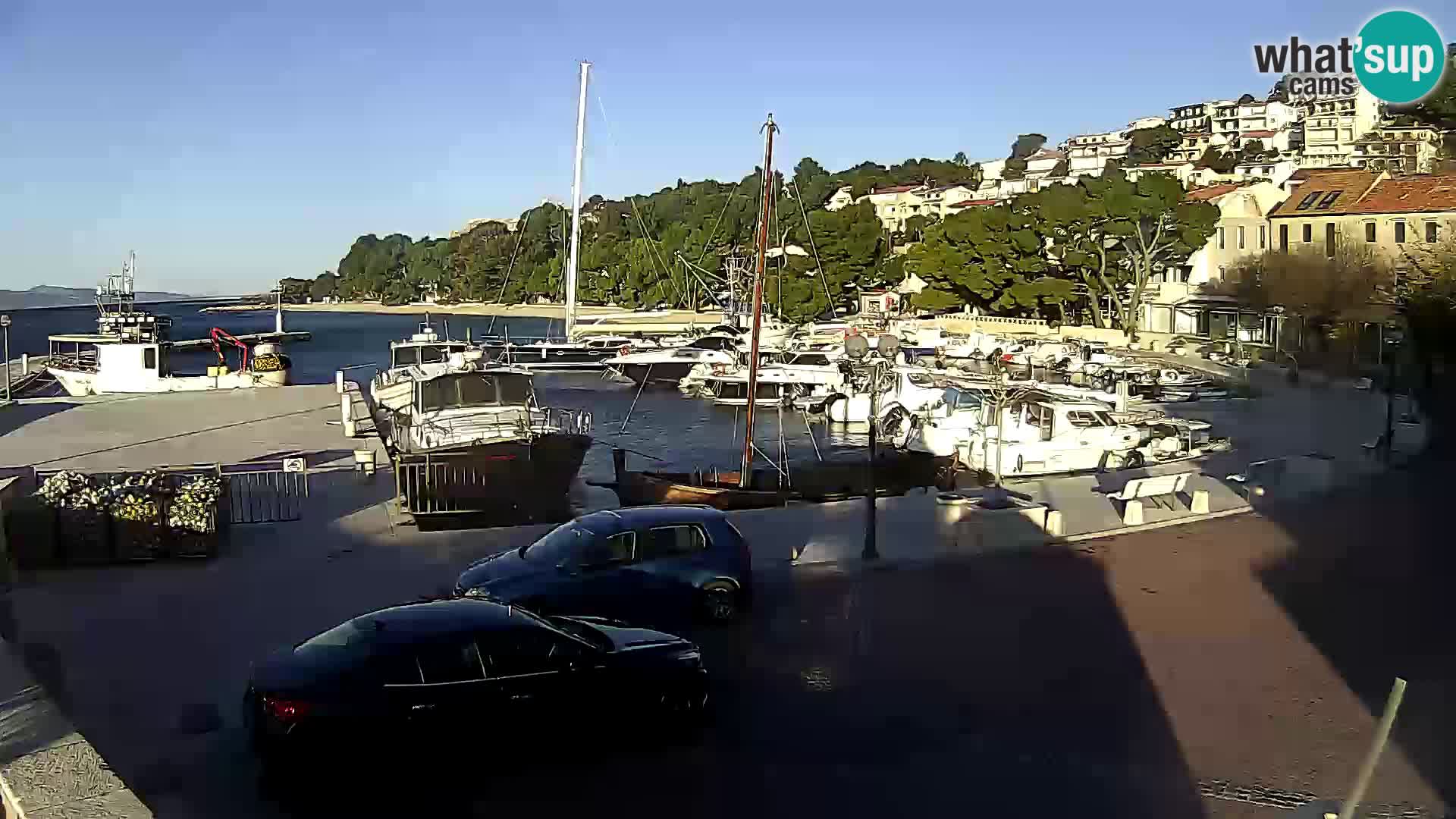 Brela Live webcam – marina – Dalmatia – Croatia