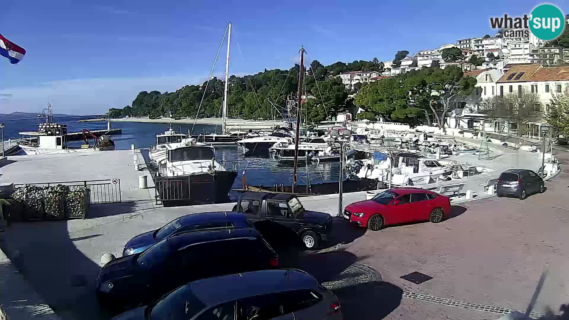 Brela Live webcam – marina – Dalmatia – Croatia