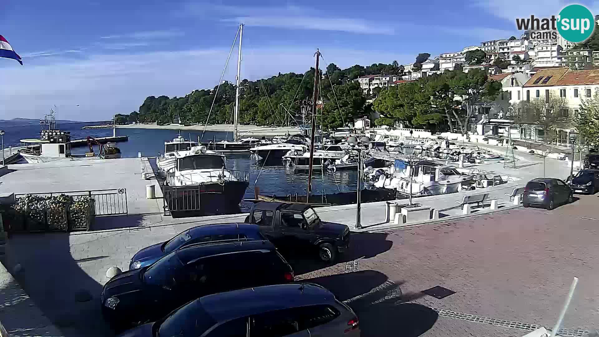 Brela Live webcam – marina – Dalmatia – Croatia