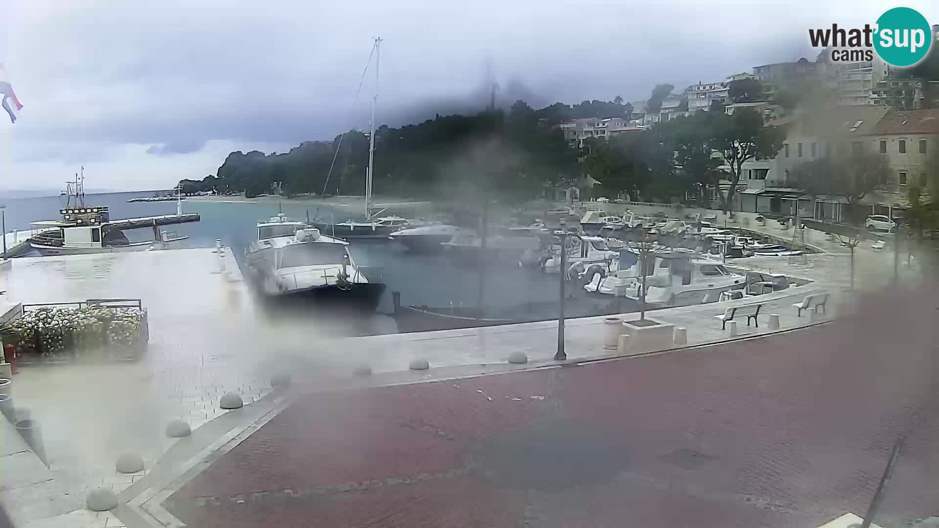 Brela Live webcam – marina – Dalmatia – Croatia