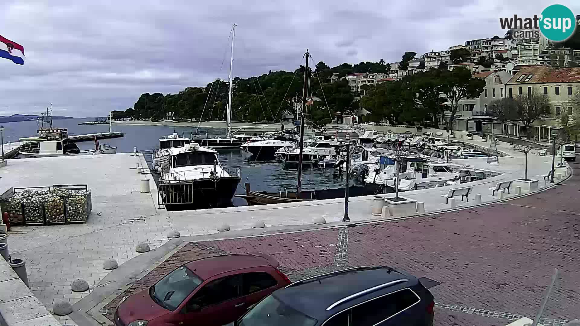 Brela Live webcam – marina – Dalmatia – Croatia