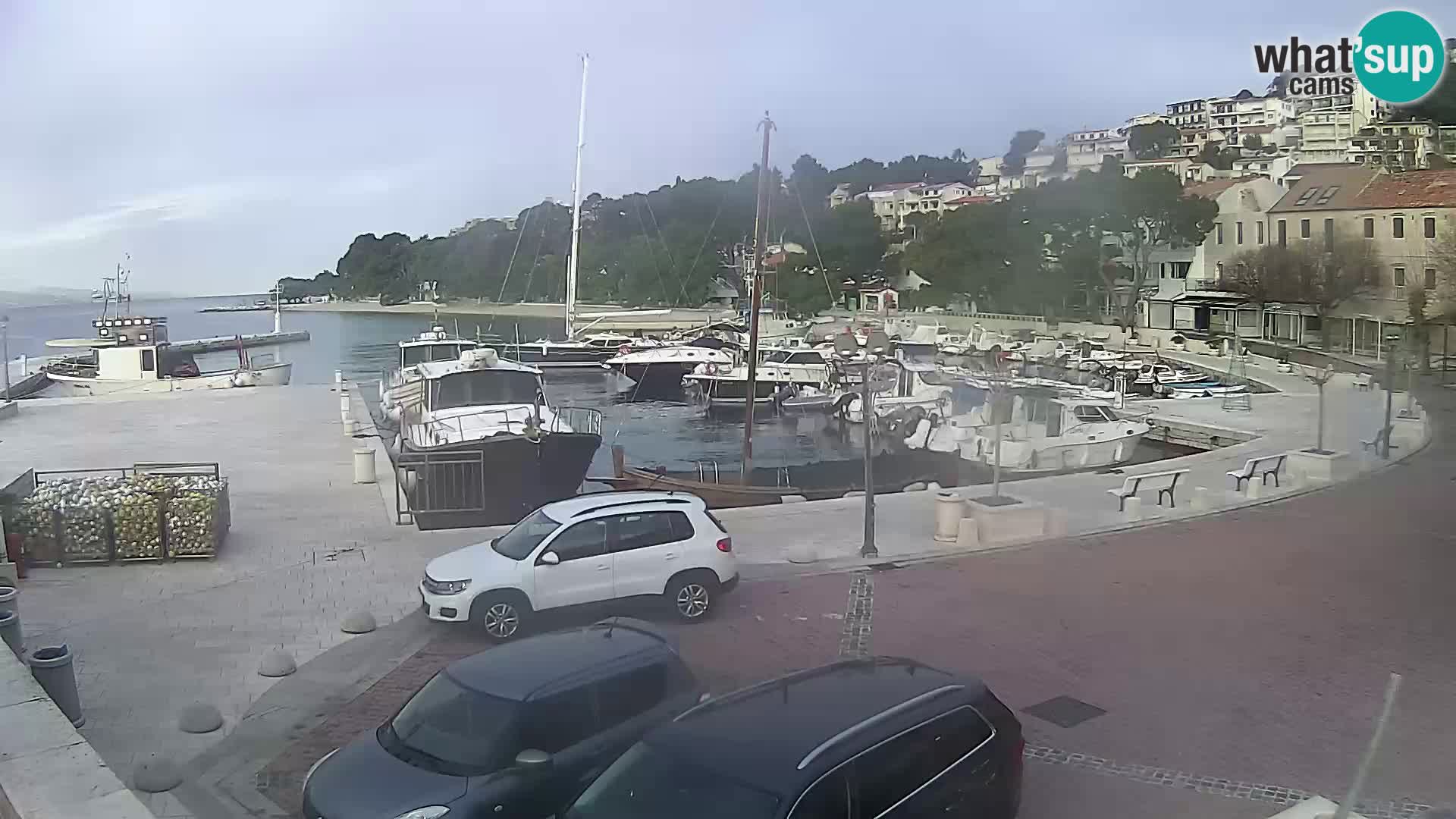 Brela Live webcam – marina – Dalmatia – Croatia