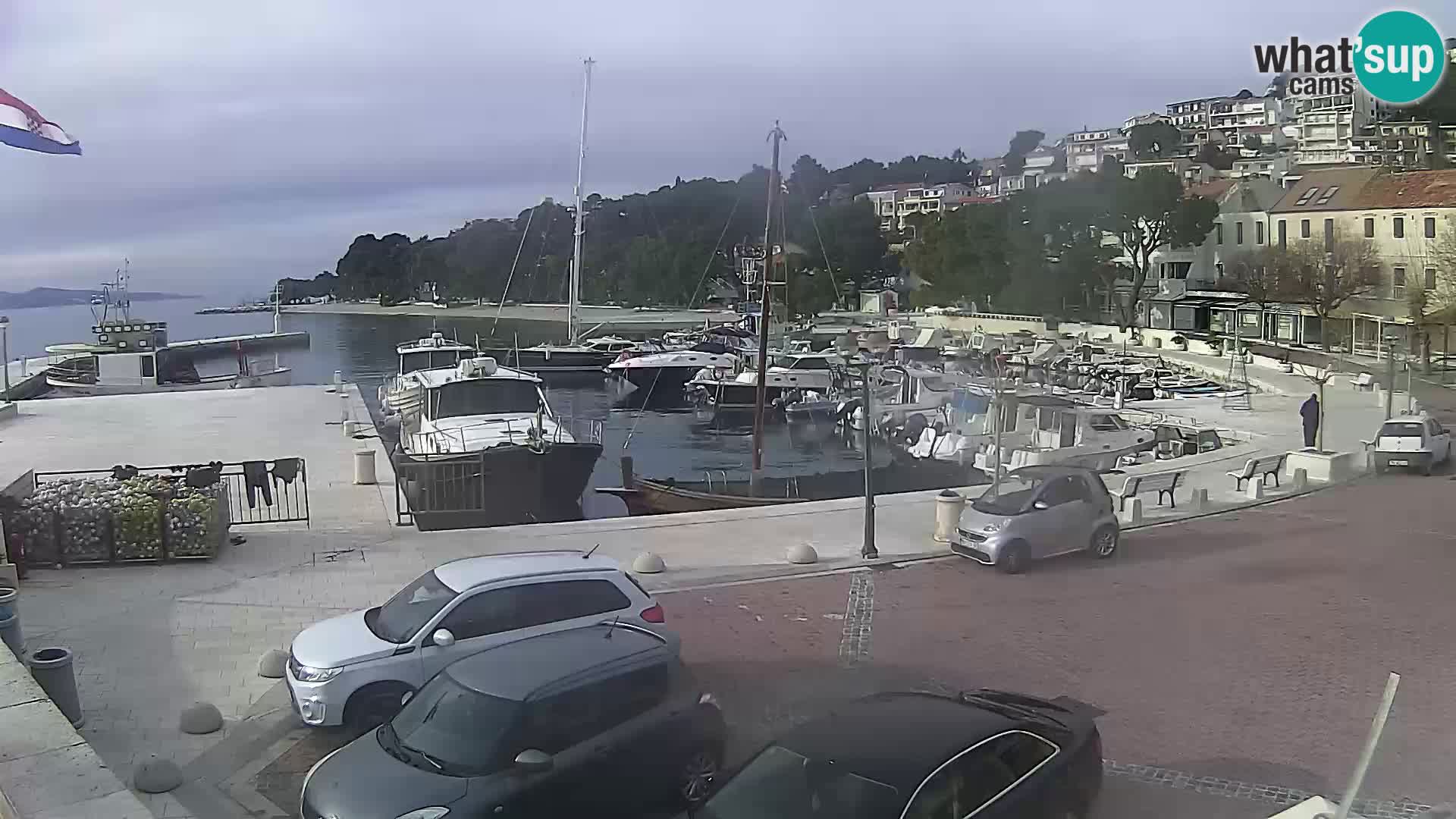 Brela Live webcam – marina – Dalmatia – Croatia