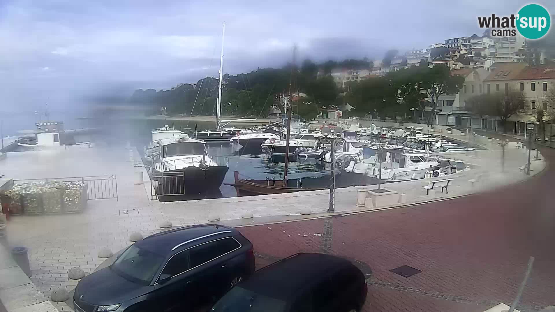 Brela Live webcam – marina – Dalmatia – Croatia