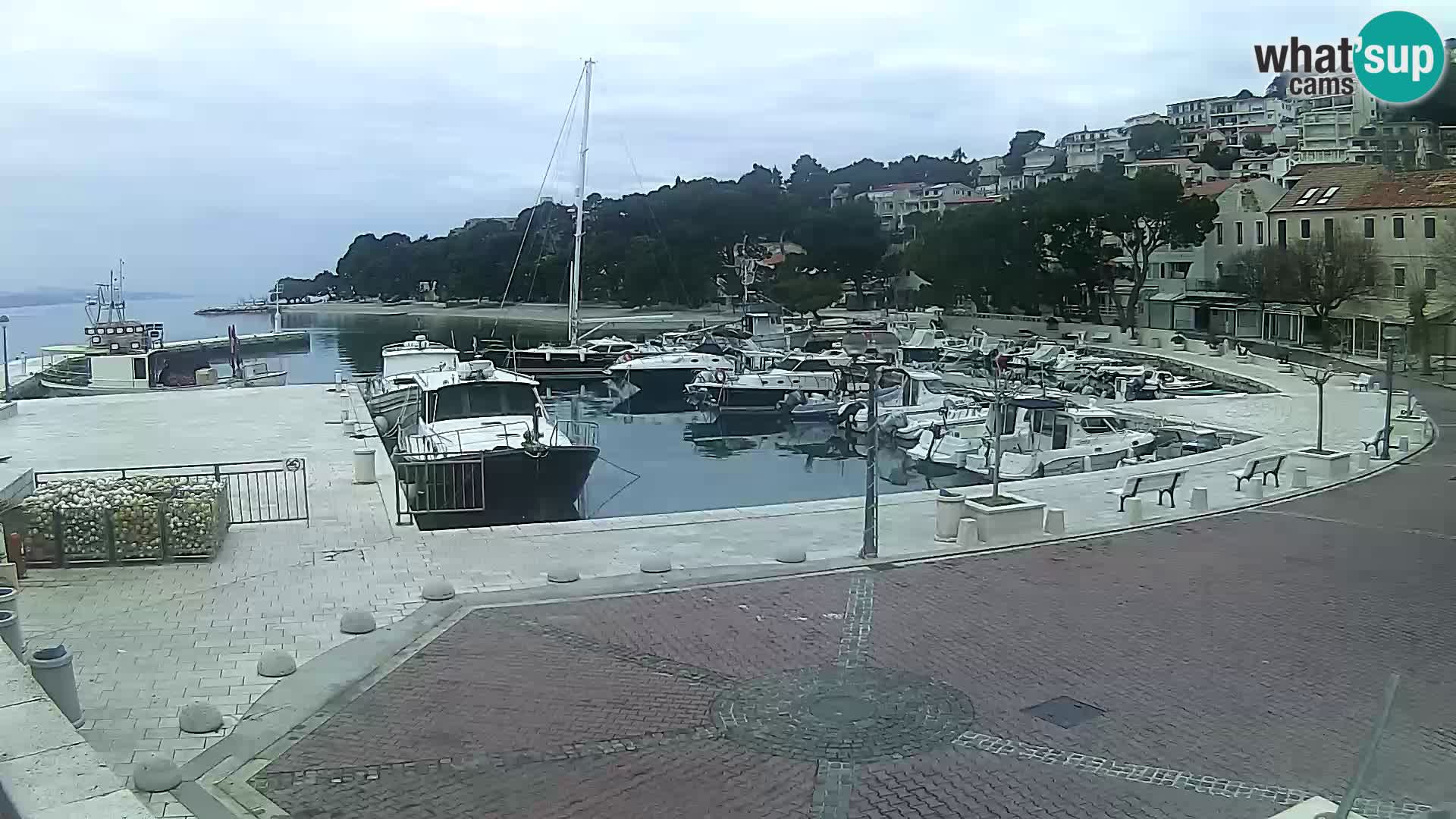 Brela Live webcam – marina – Dalmatia – Croatia