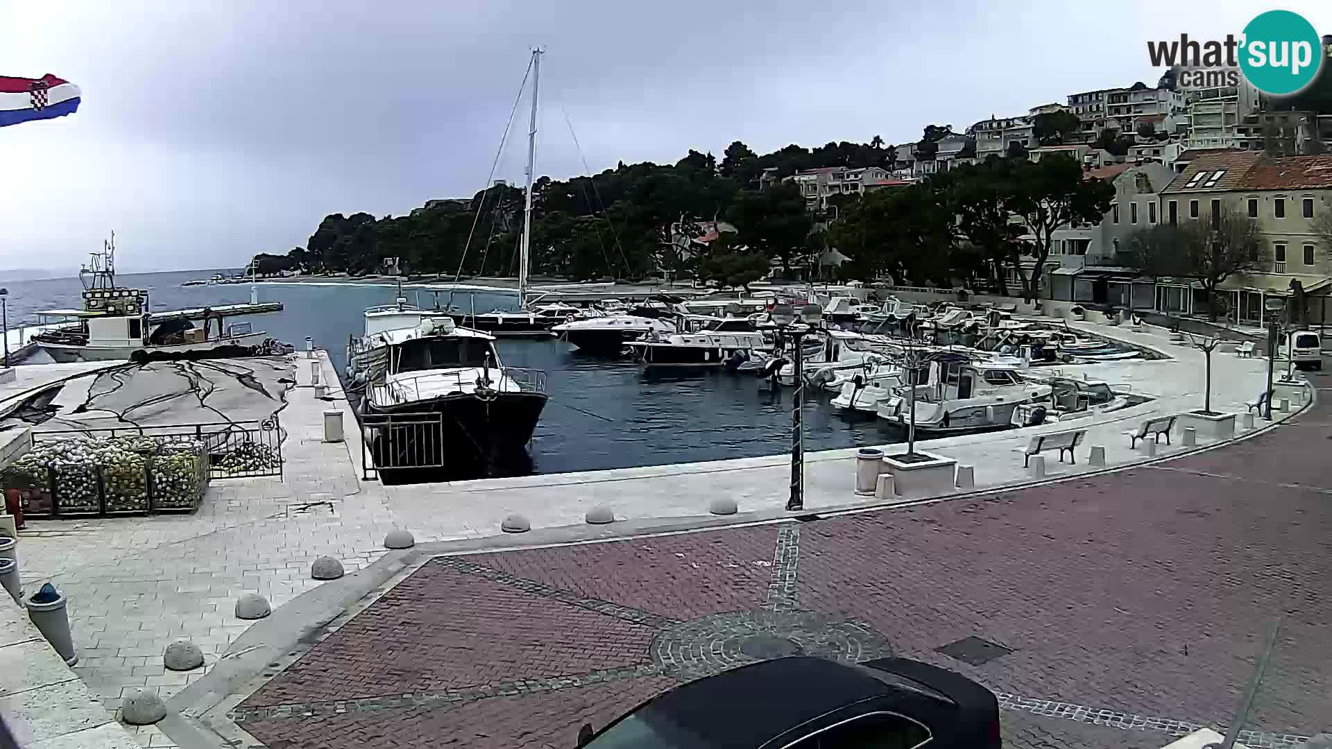 Brela Live webcam – marina – Dalmatia – Croatia