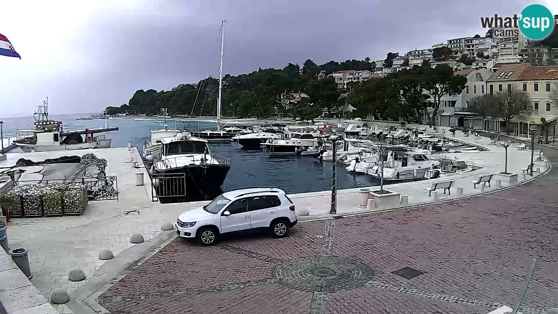 Brela Live webcam – marina – Dalmatia – Croatia