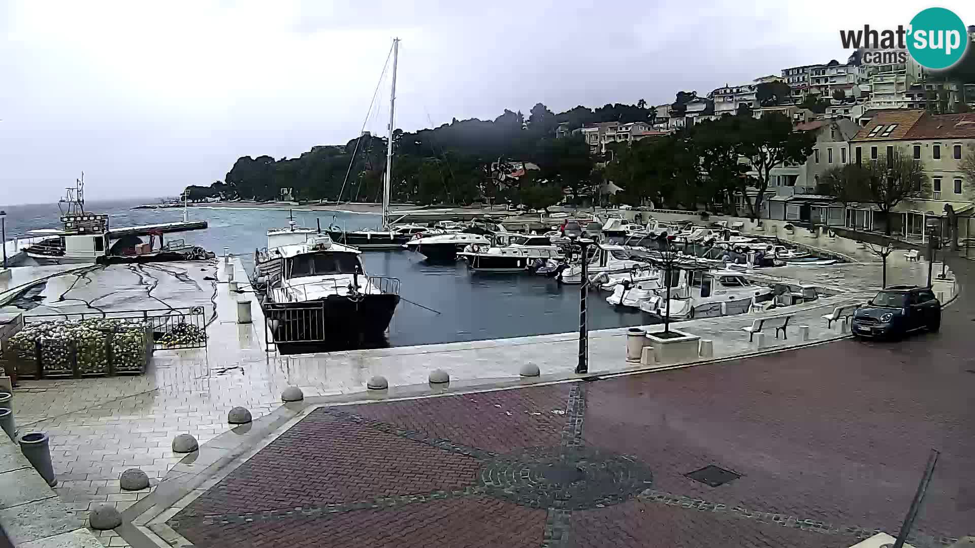 Brela Live webcam – marina – Dalmatia – Croatia