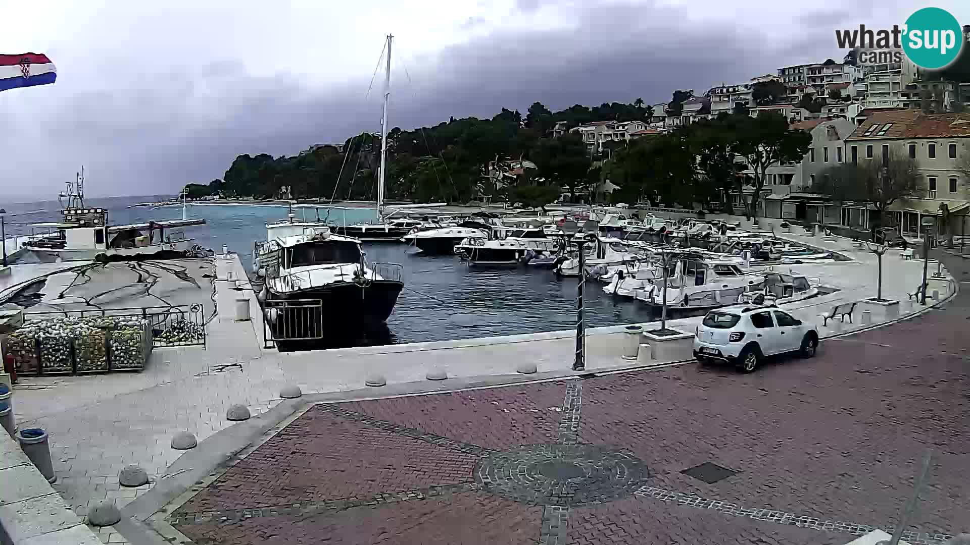 Brela Live webcam – marina – Dalmatia – Croatia