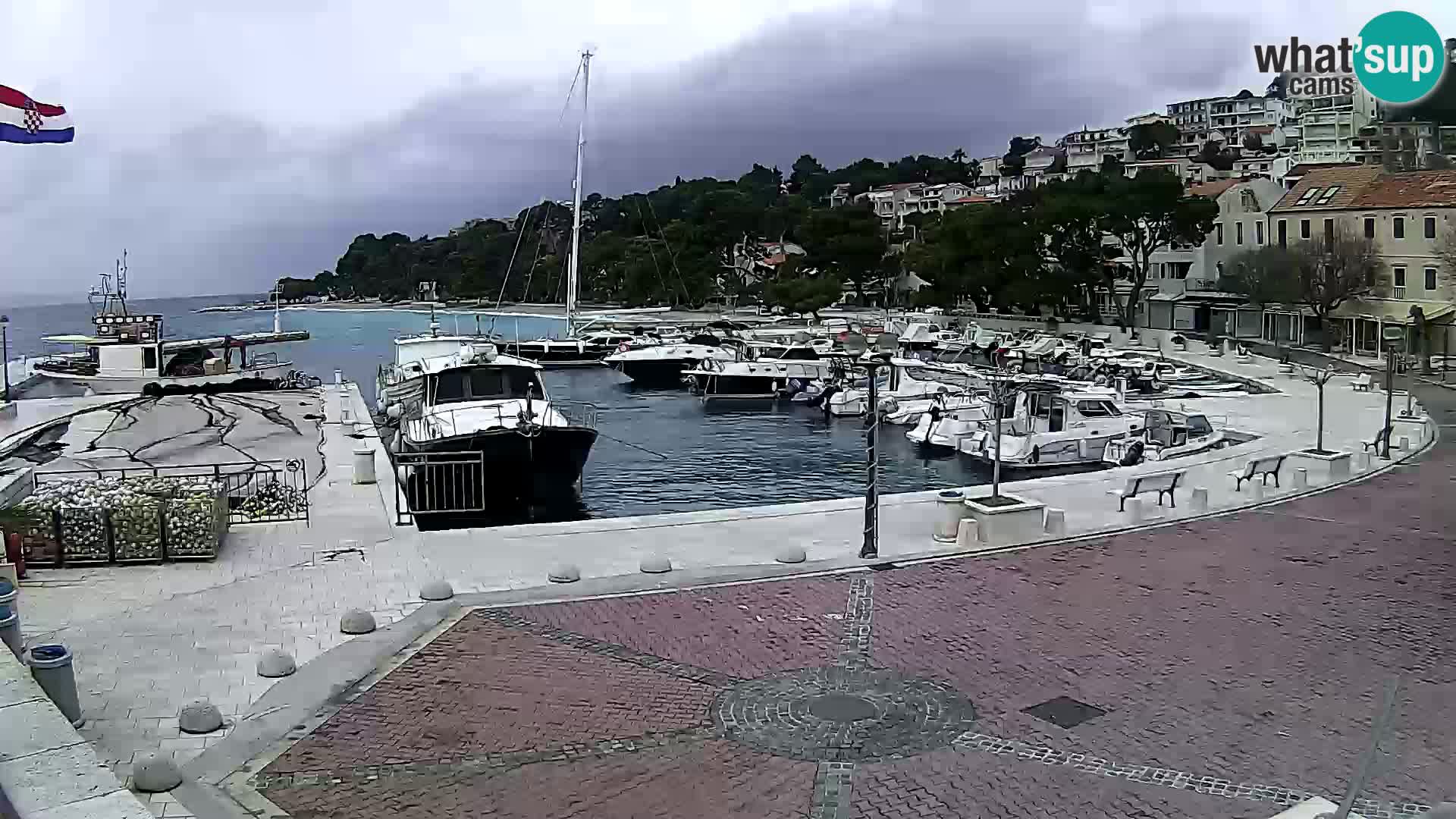 Brela Live webcam – marina – Dalmatia – Croatia