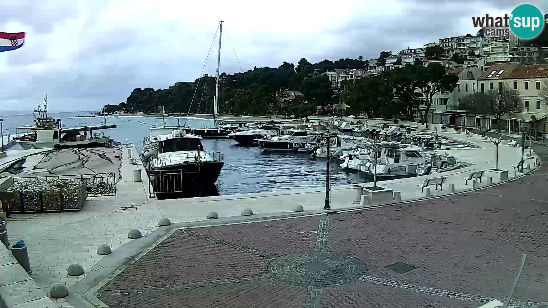 Brela Live webcam – marina – Dalmatia – Croatia