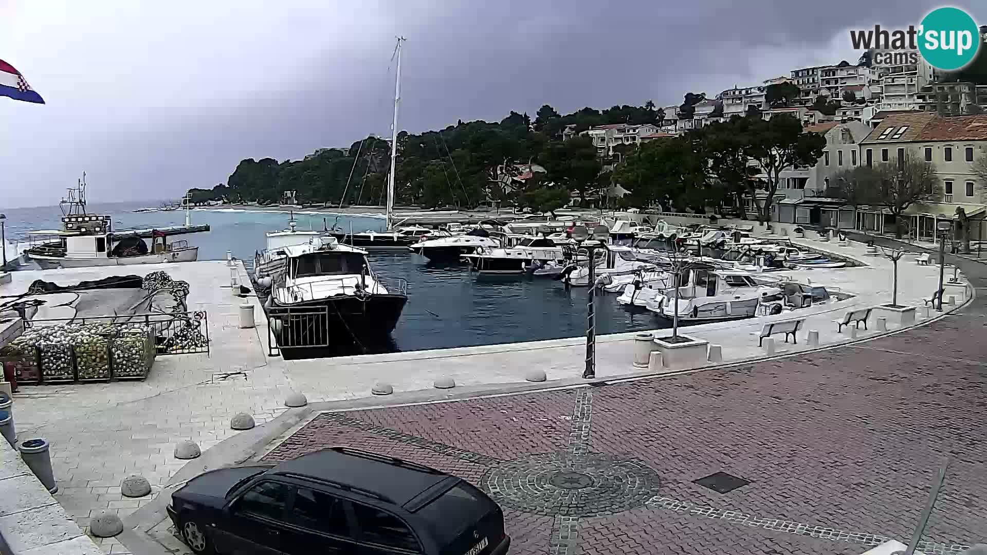 Brela Live webcam – marina – Dalmatia – Croatia