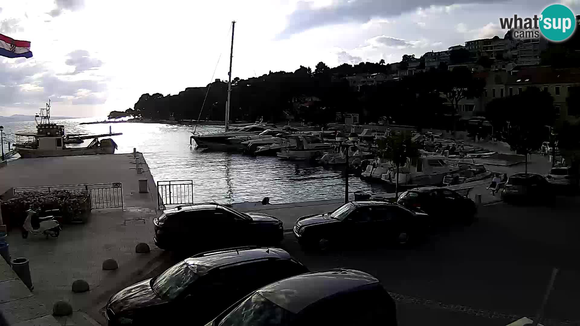 Brela Live webcam – marina – Dalmatia – Croatia