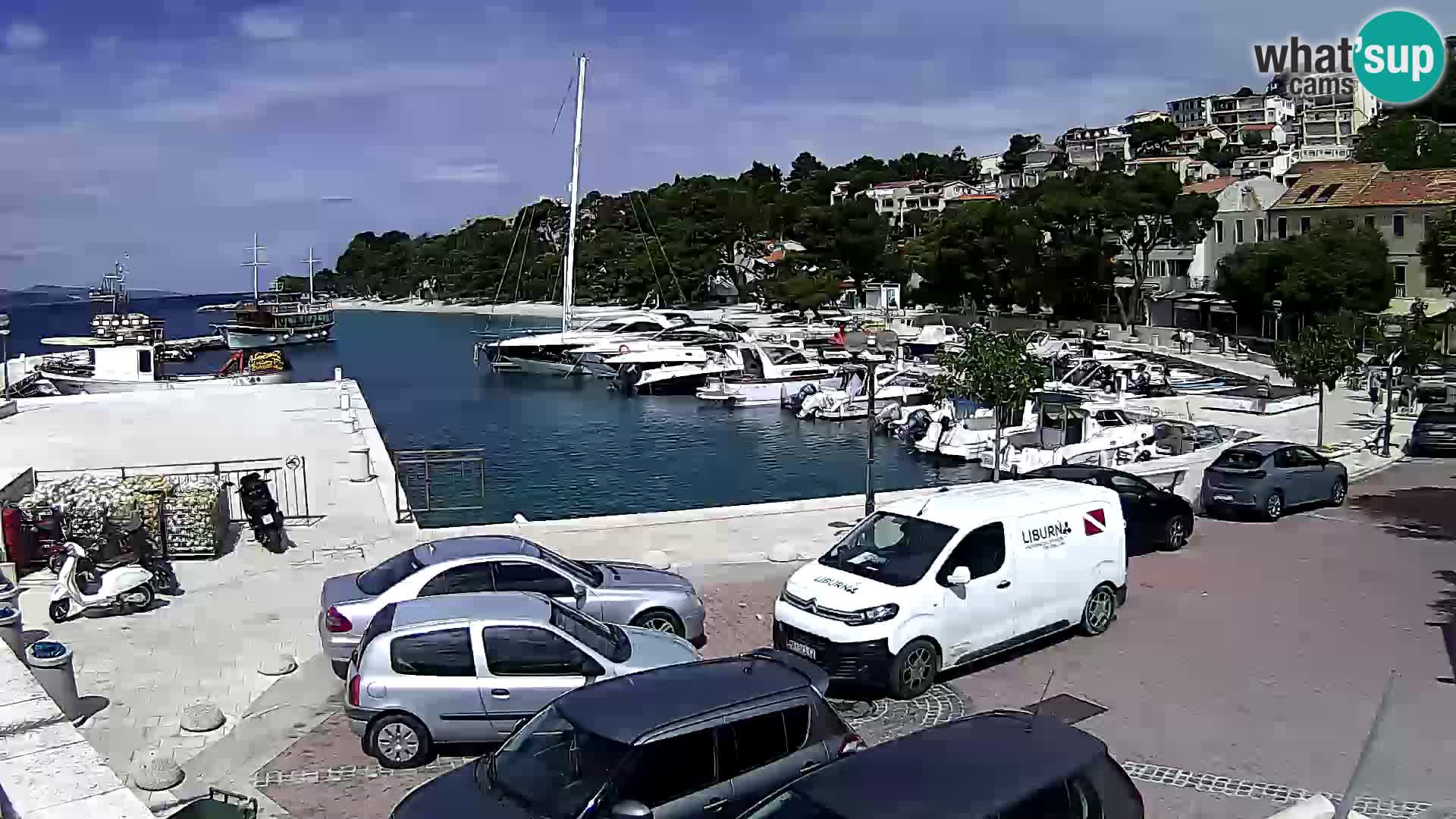 Brela Live webcam – marina – Dalmatia – Croatia