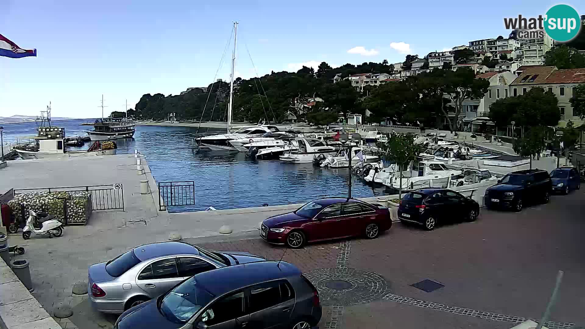 Brela Live webcam – marina – Dalmatia – Croatia