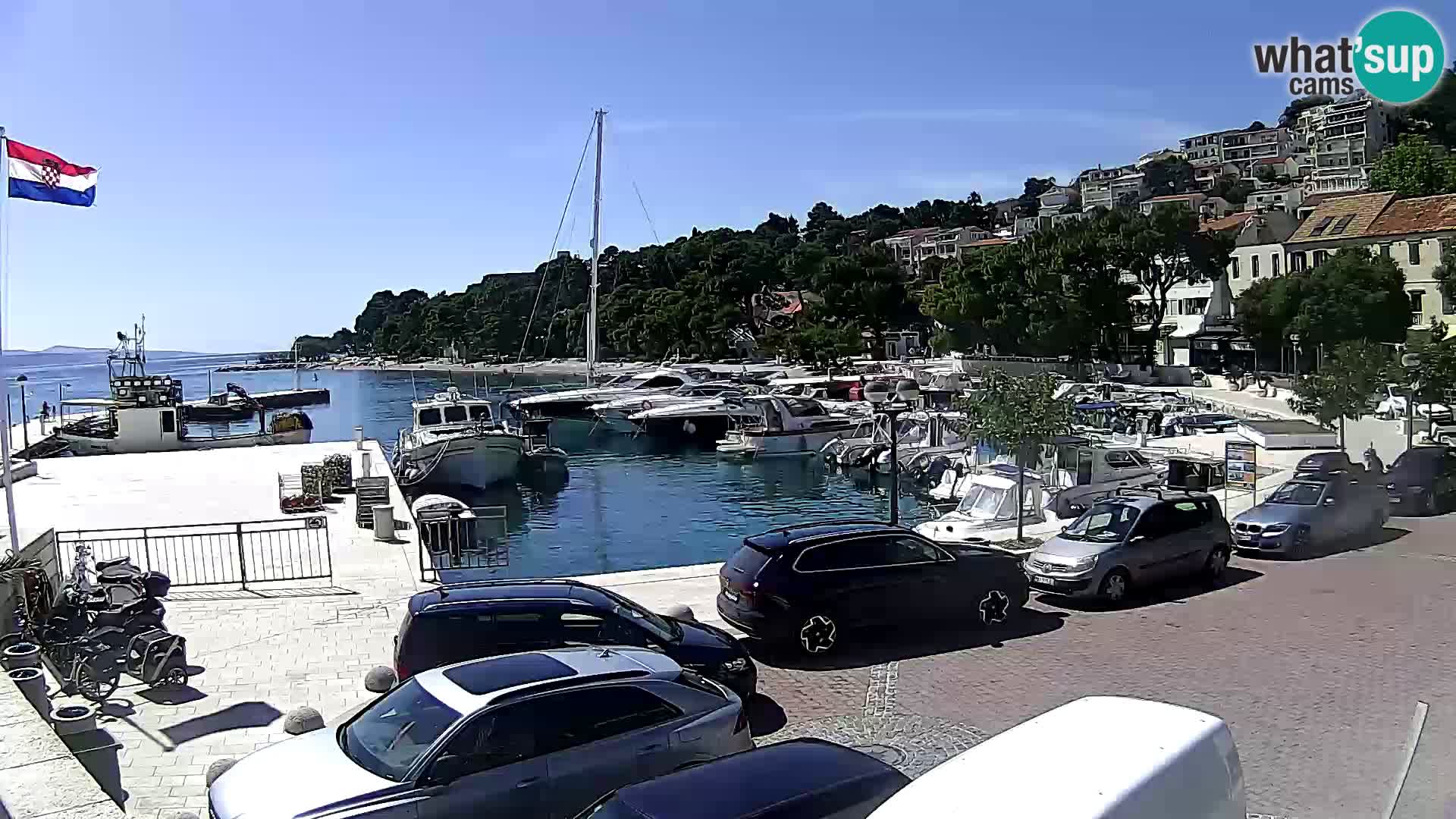 Brela Live webcam – marina – Dalmatia – Croatia