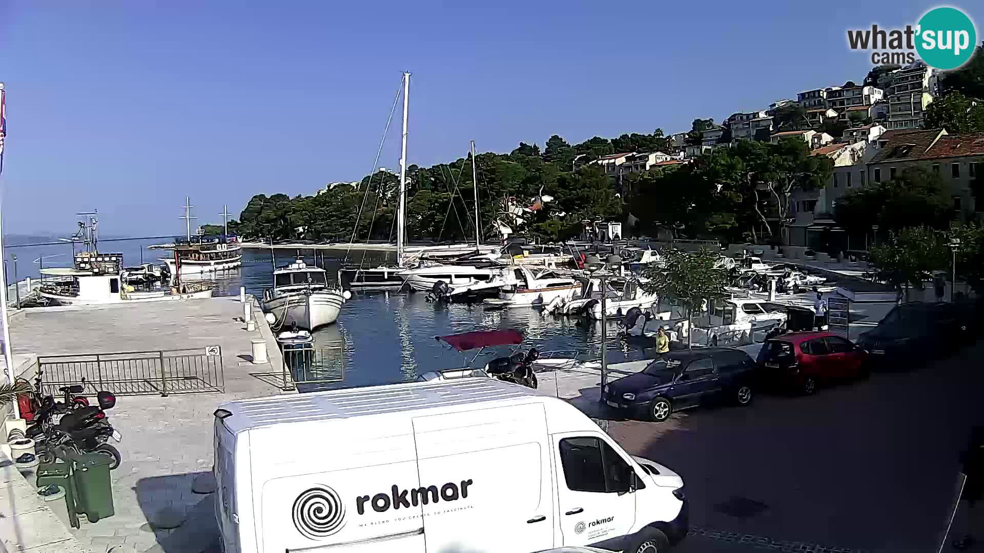 Brela Live webcam – marina – Dalmatia – Croatia