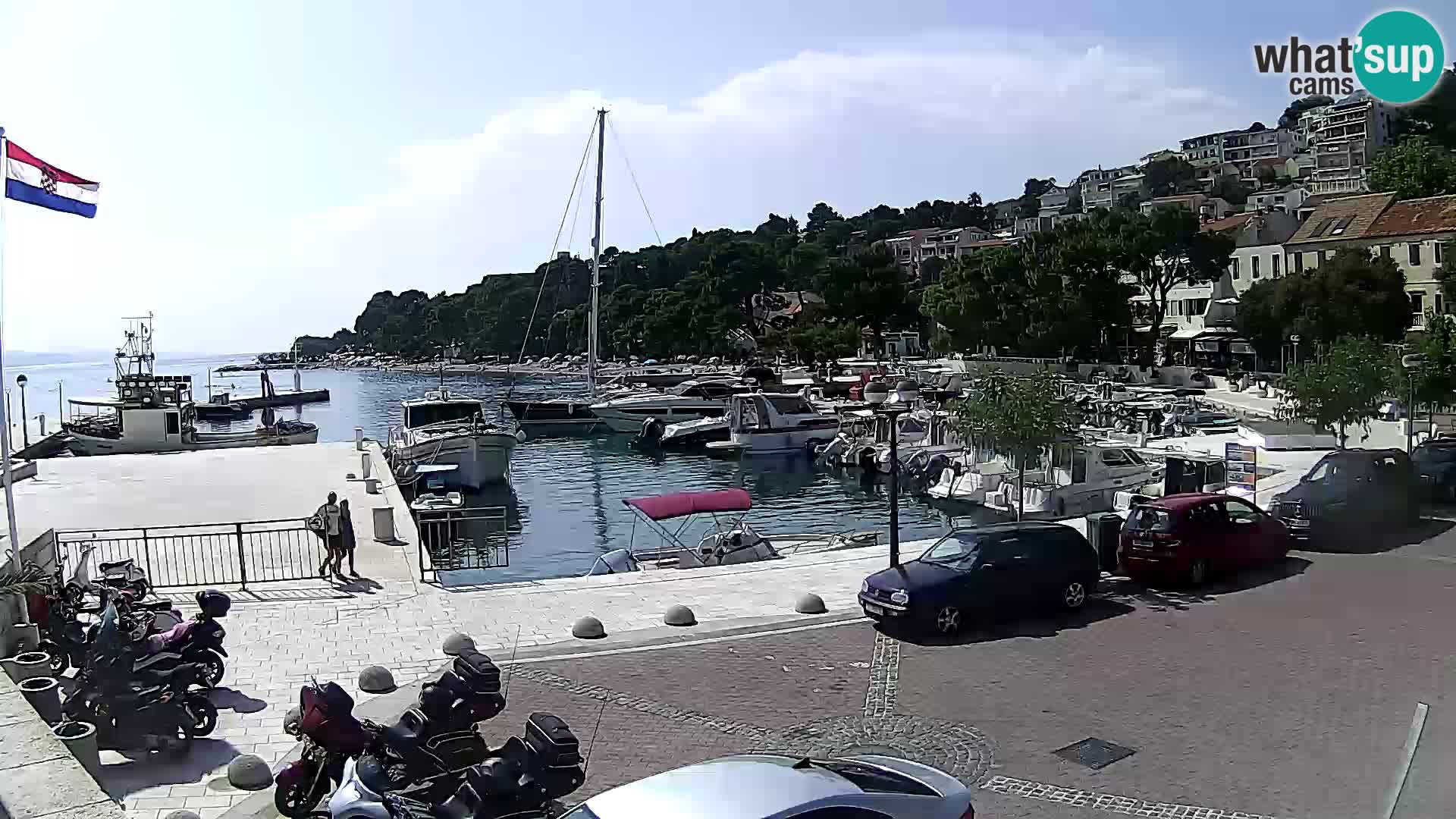 Brela web kamera – porat – Dalmacija