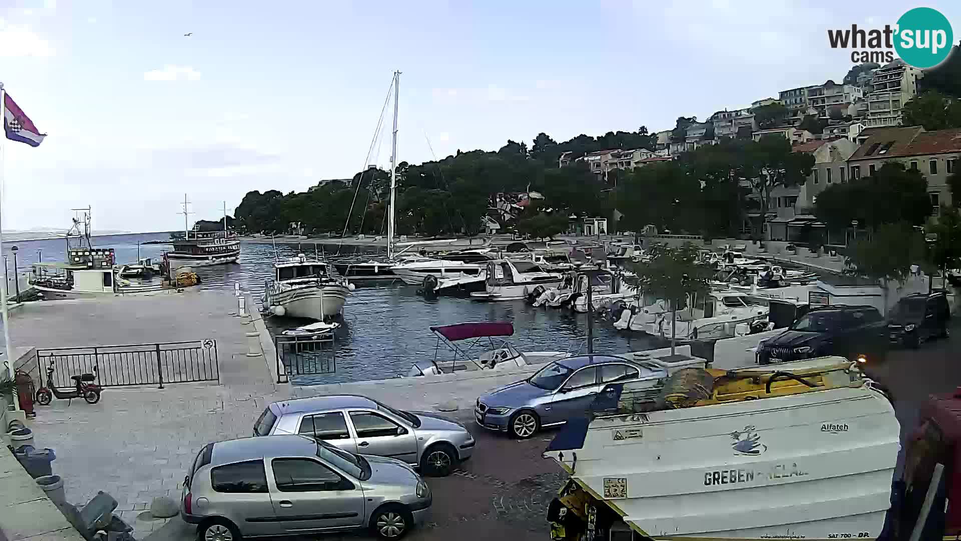 Brela web kamera – porat – Dalmacija
