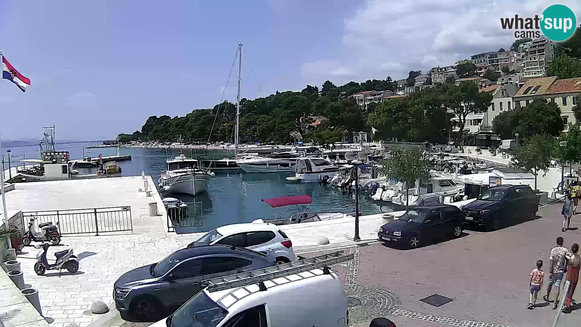 Brela Live webcam – marina – Dalmatia – Croatia
