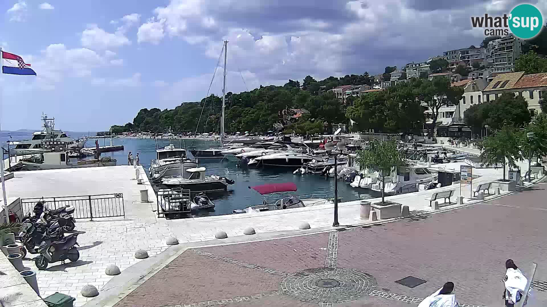 Brela Live webcam – marina – Dalmatia – Croatia