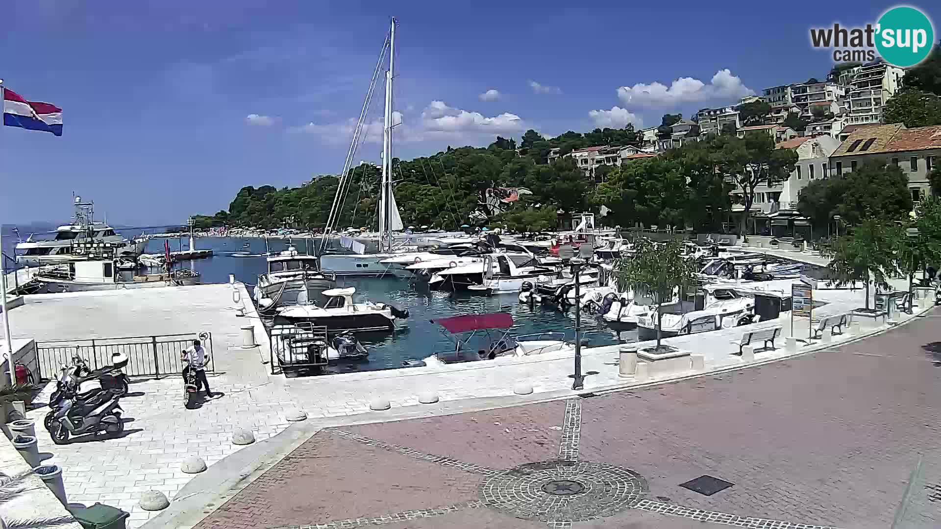 Brela Live webcam – marina – Dalmatia – Croatia