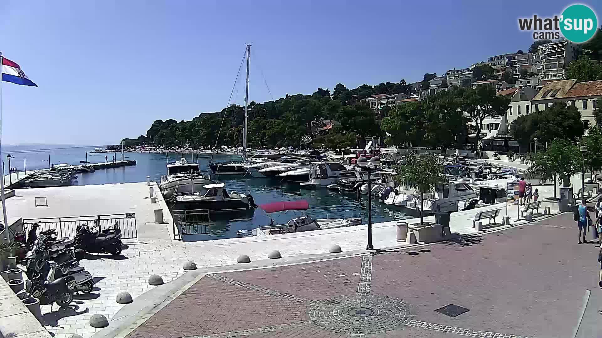 Brela Live webcam – marina – Dalmatia – Croatia