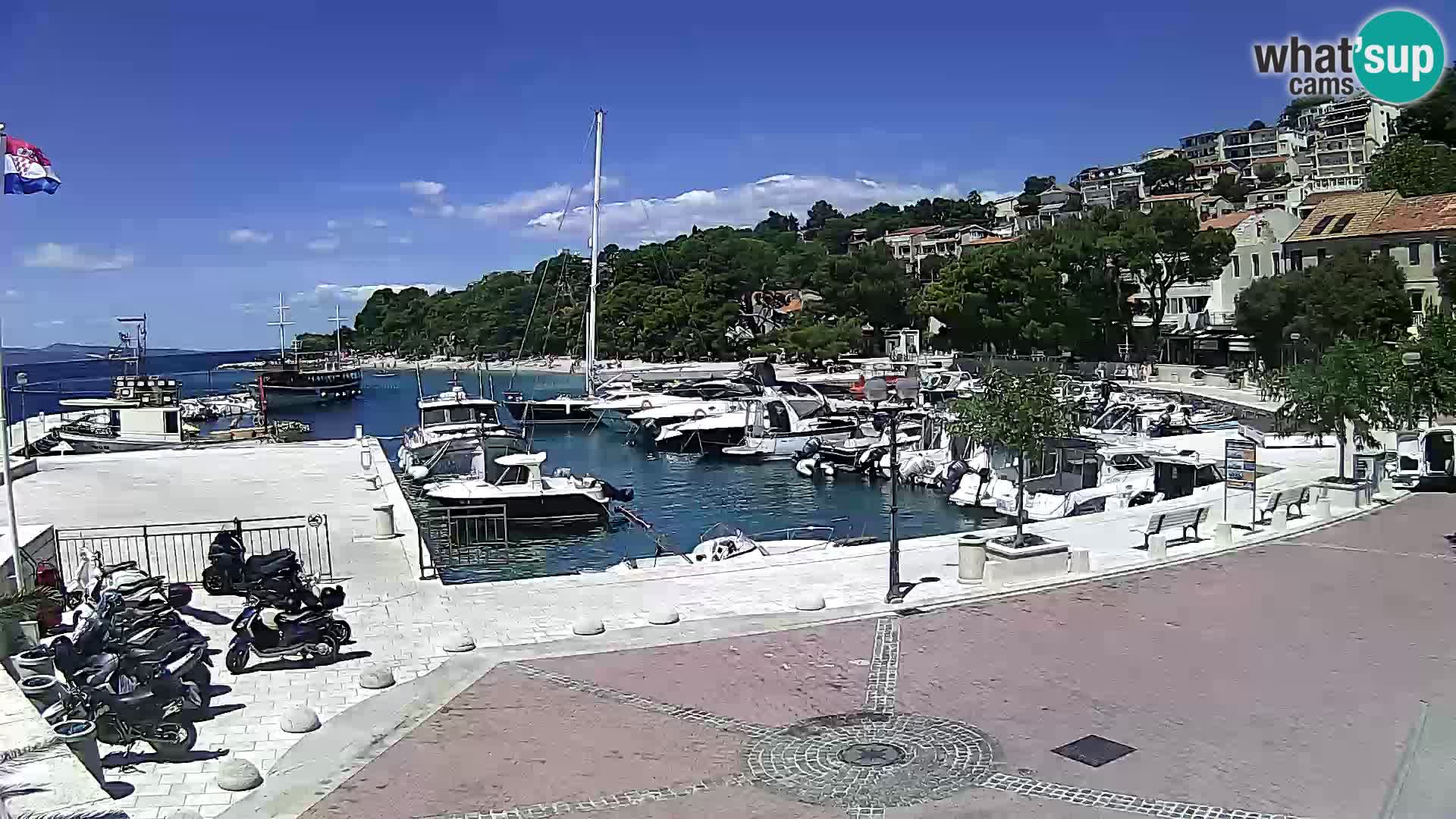 Brela Live webcam – marina – Dalmatia – Croatia