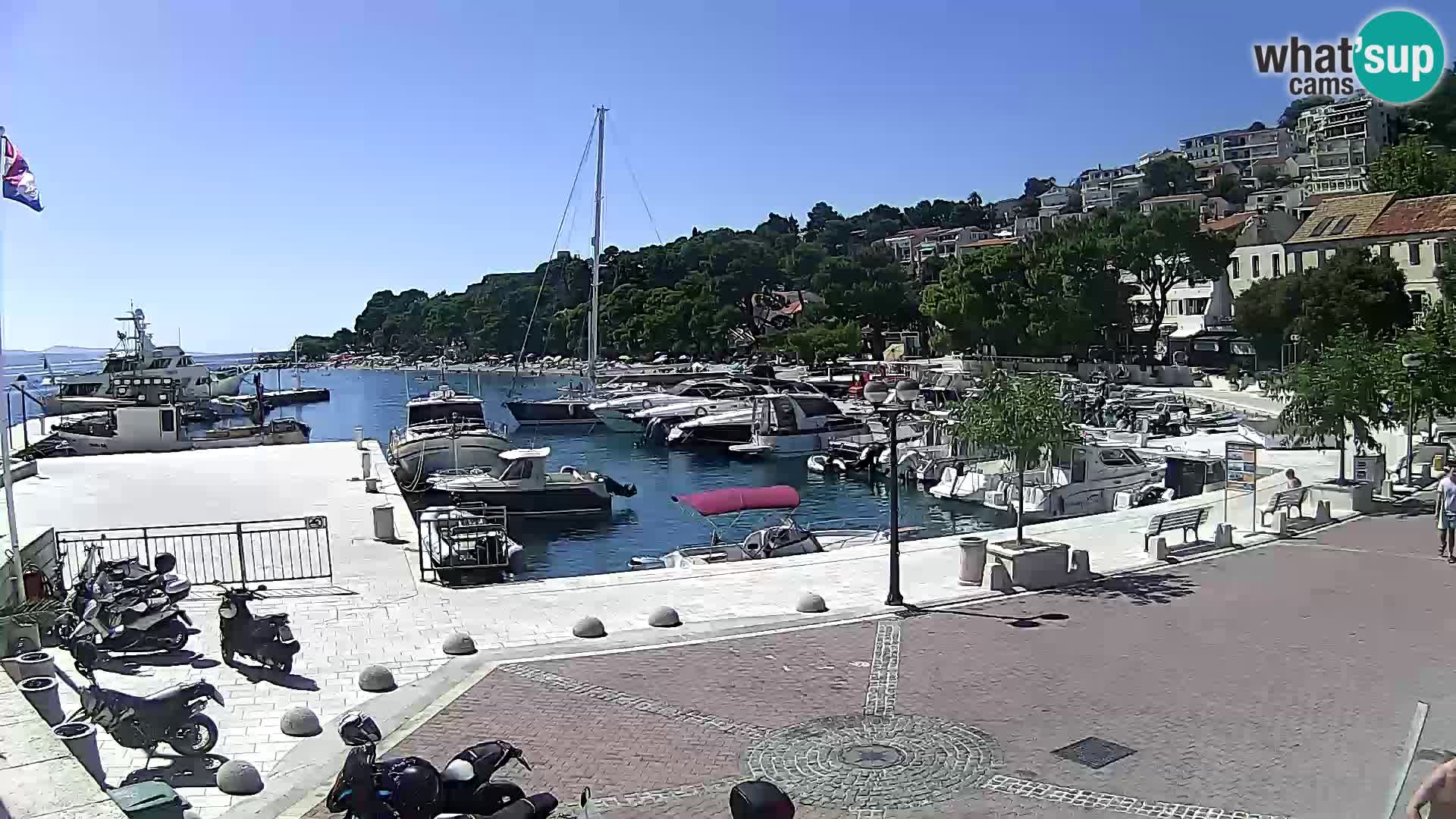 Brela Live webcam – marina – Dalmatia – Croatia