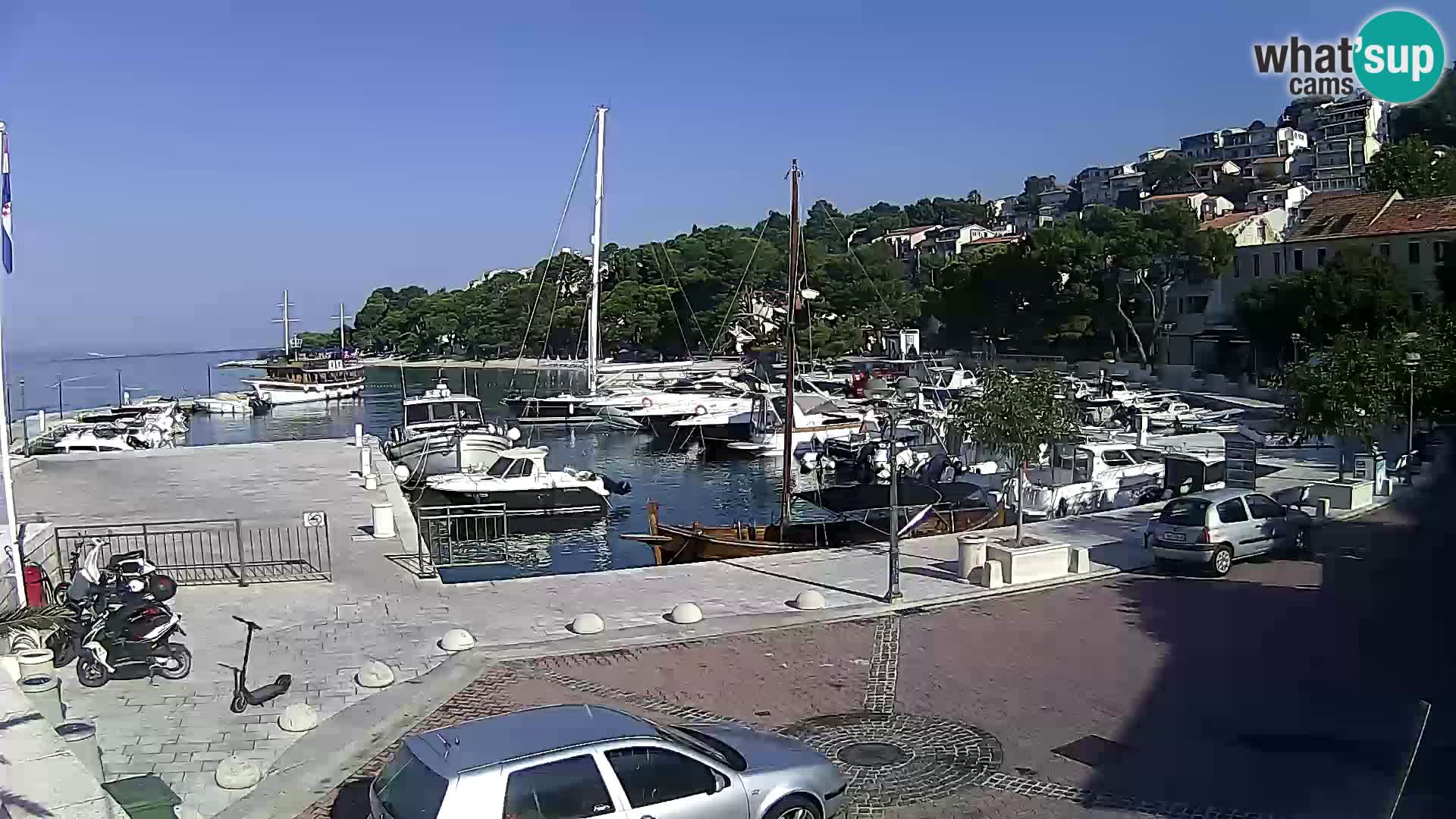 Brela Live webcam – marina – Dalmatia – Croatia