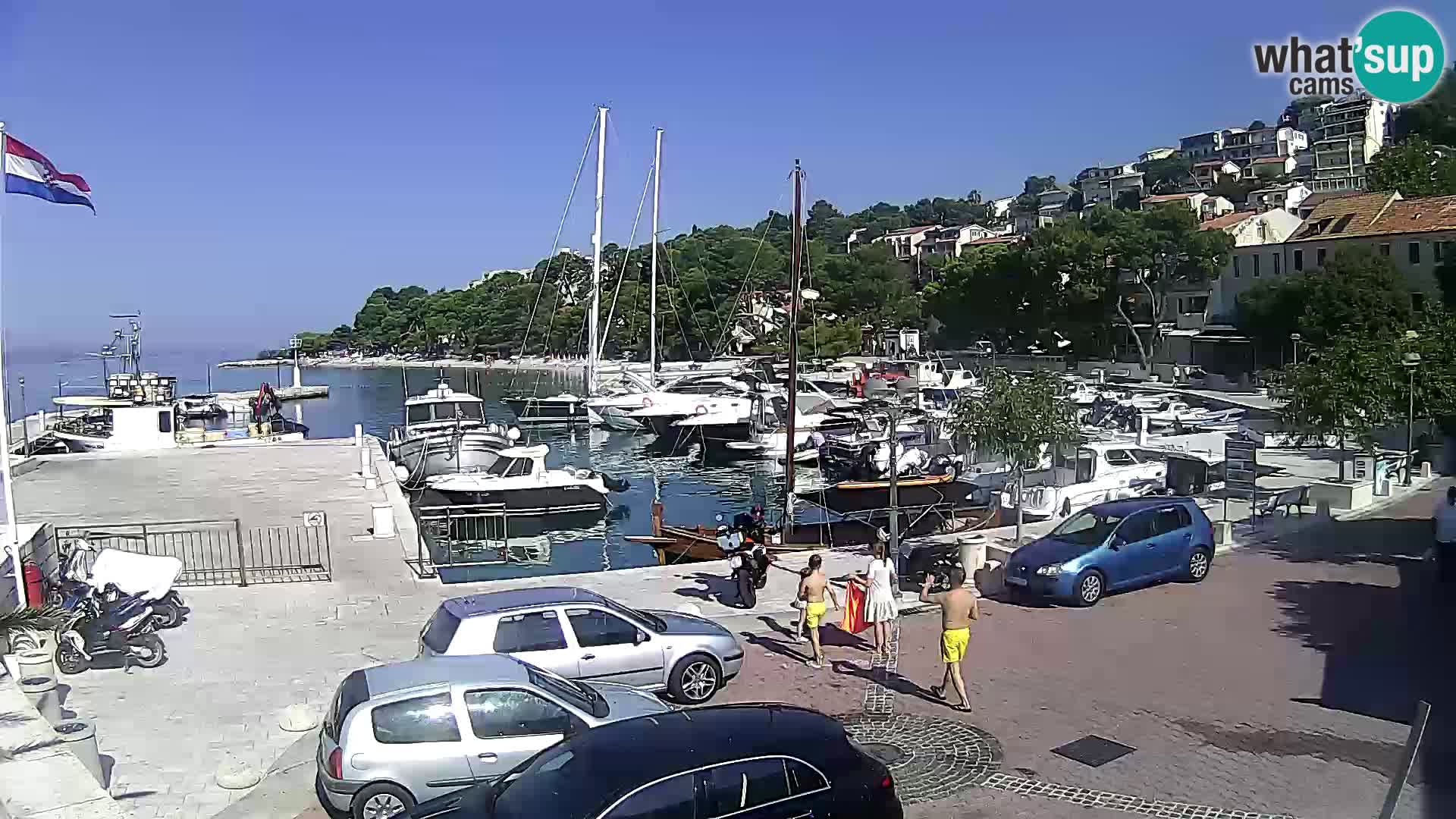 Brela web kamera – porat – Dalmacija