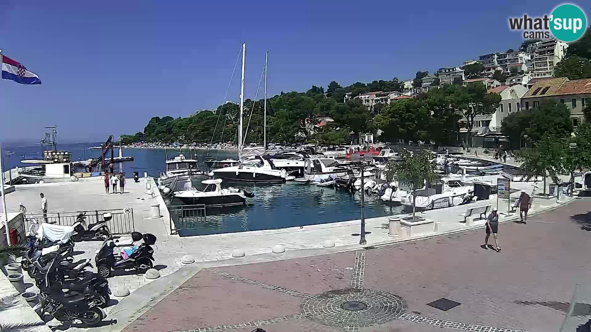 Brela Live webcam – marina – Dalmatia – Croatia