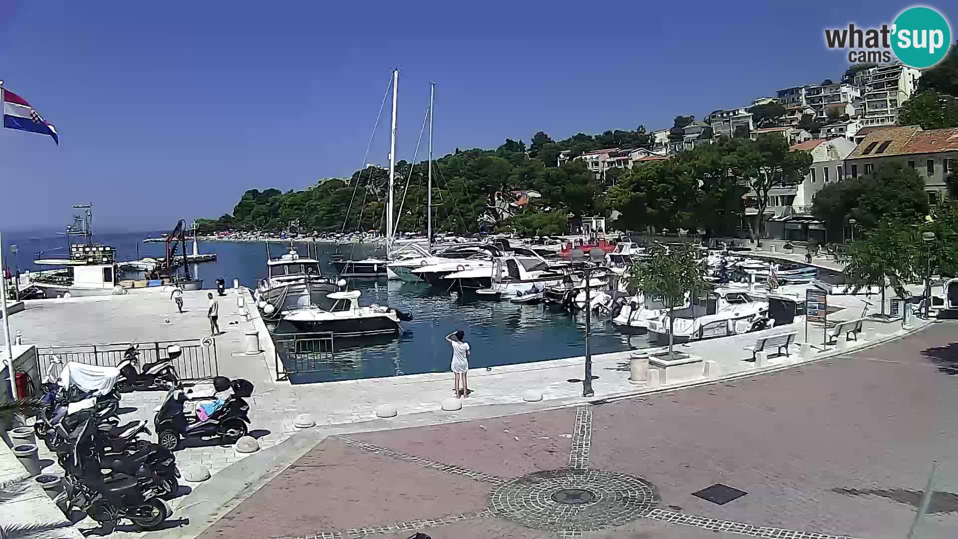 Brela web kamera – porat – Dalmacija