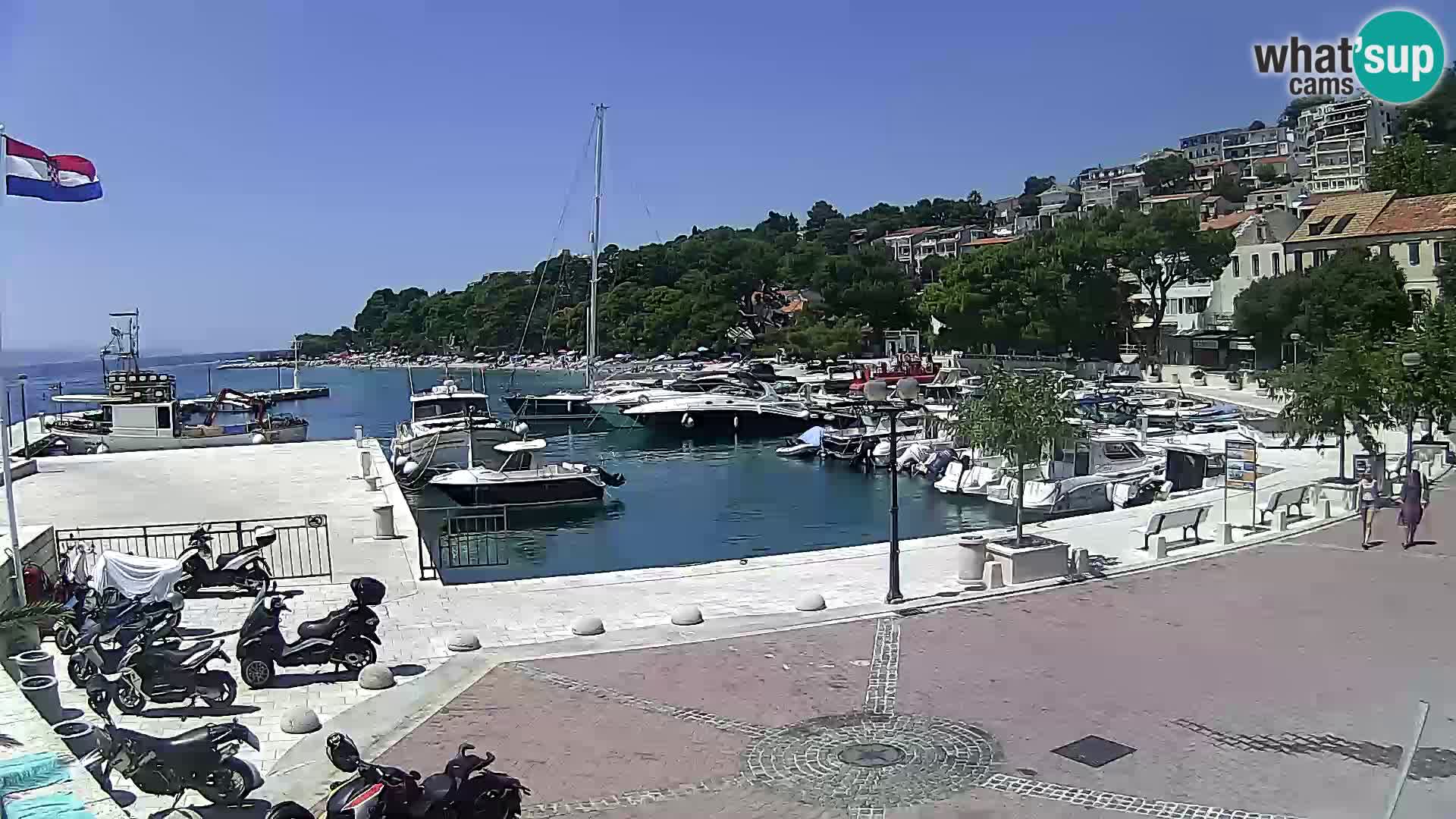 Brela Live webcam – marina – Dalmatia – Croatia