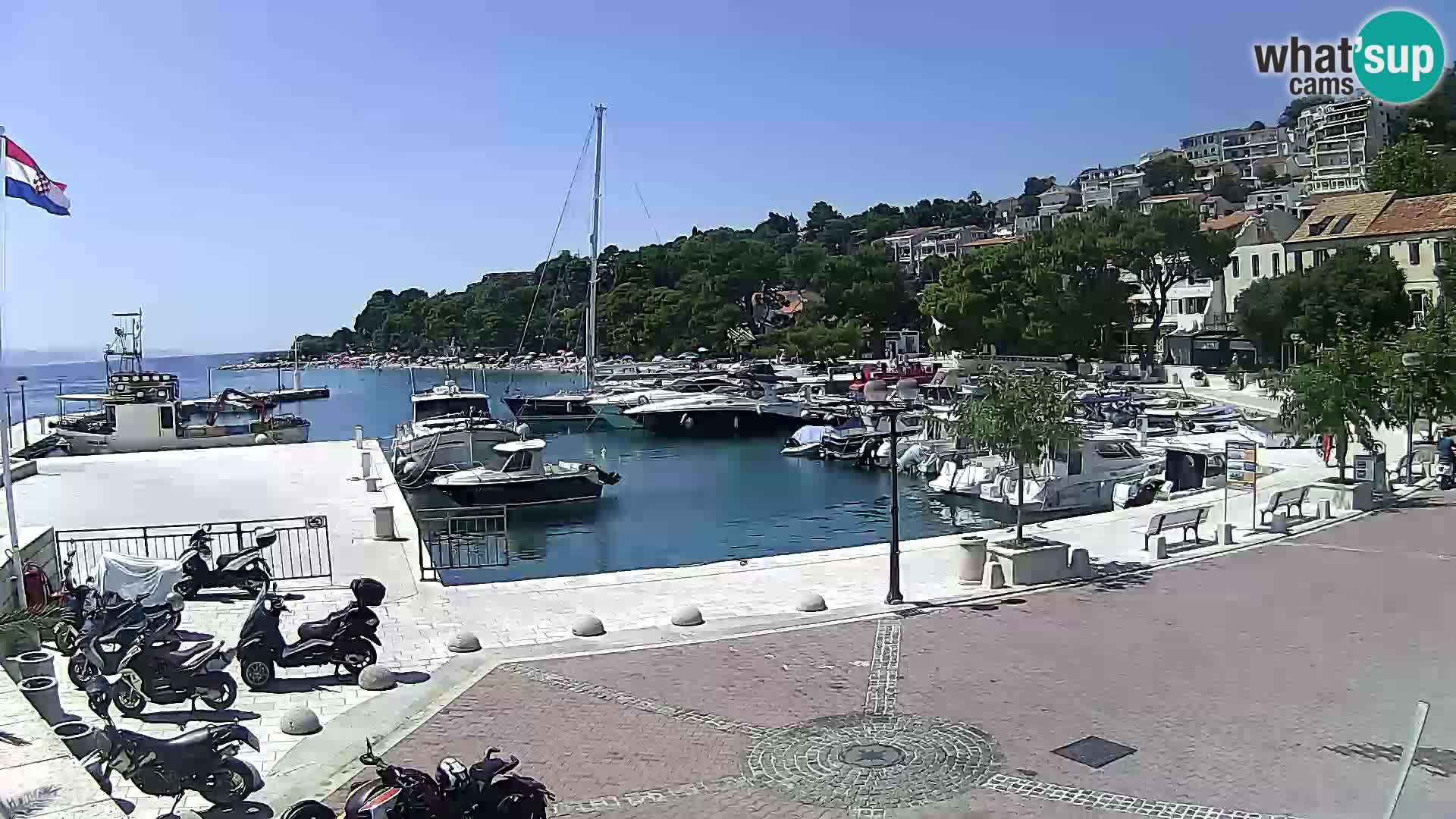 Brela Live webcam – marina – Dalmatia – Croatia