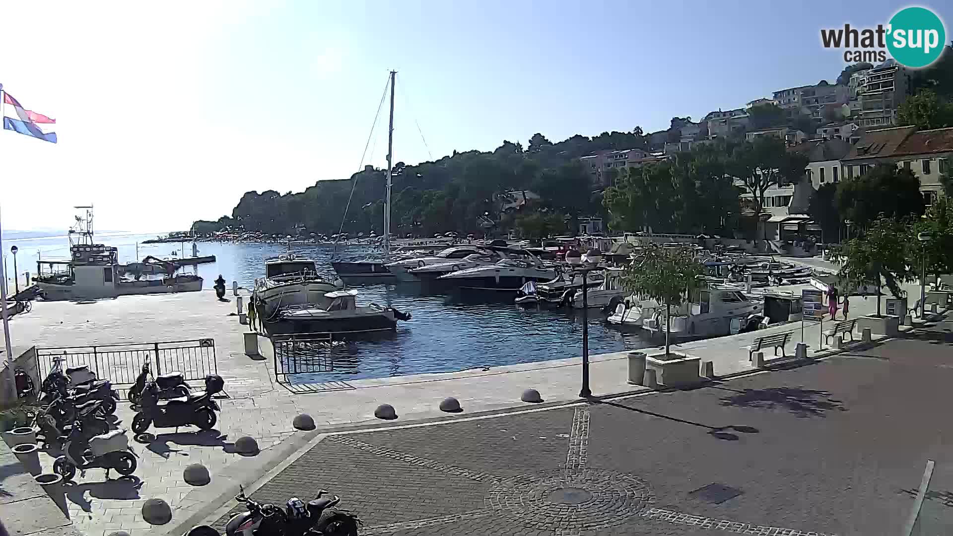 Brela Live webcam – marina – Dalmatia – Croatia
