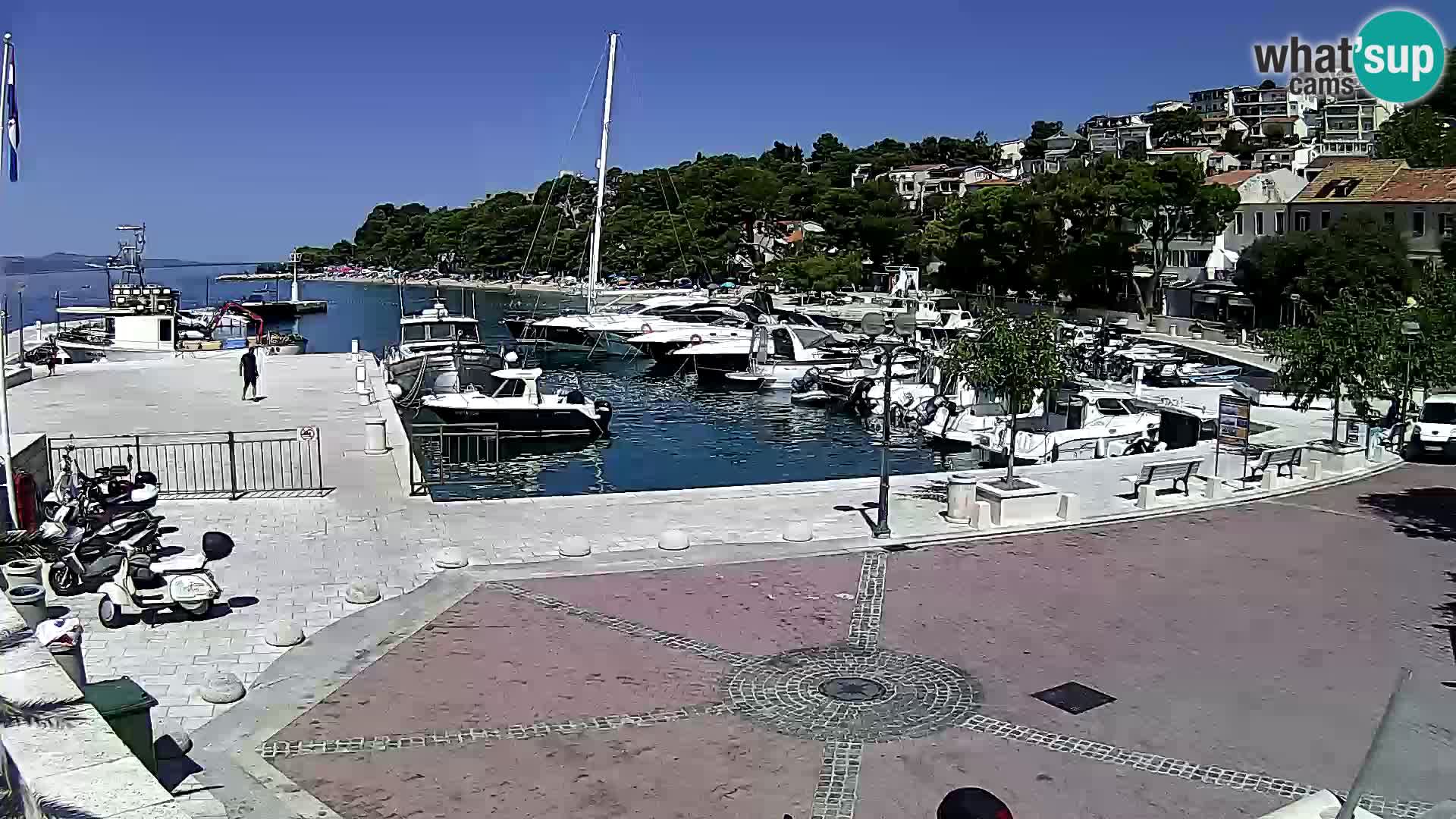 Brela Live webcam – marina – Dalmatia – Croatia