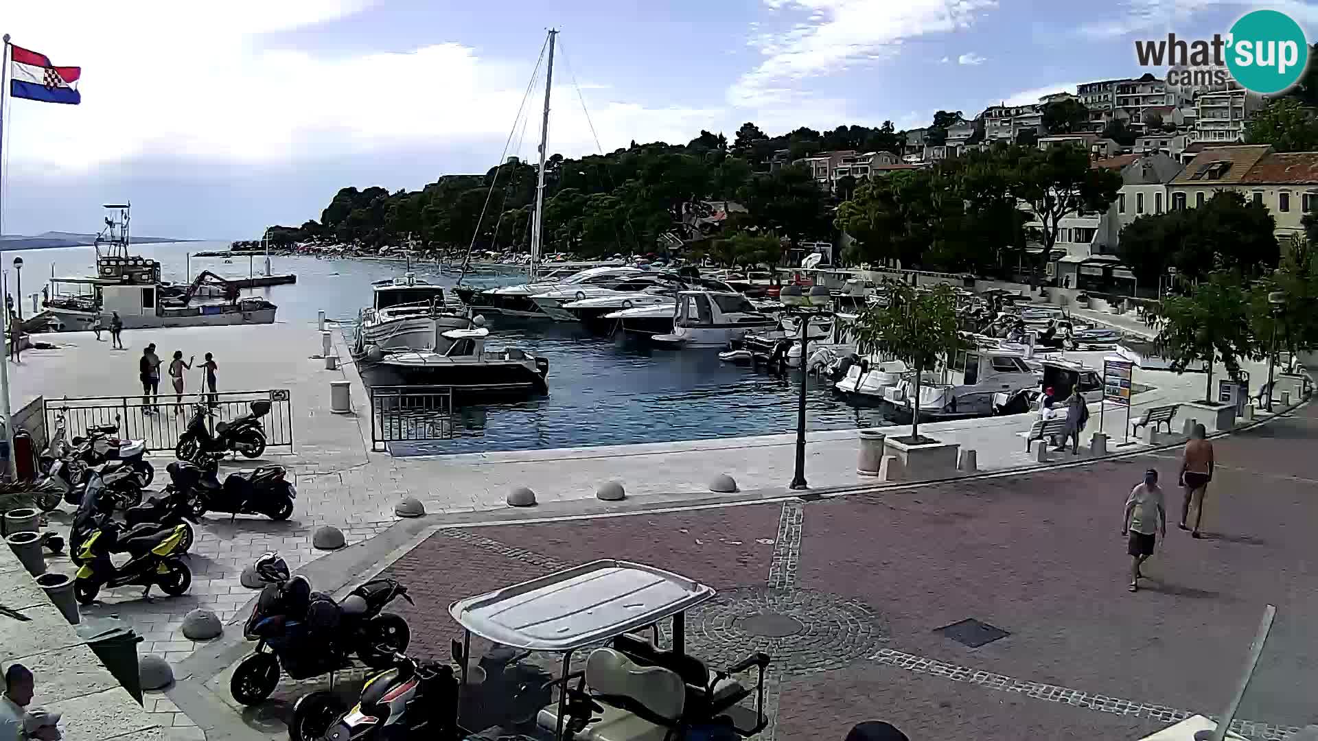 Brela Live webcam – marina – Dalmatia – Croatia