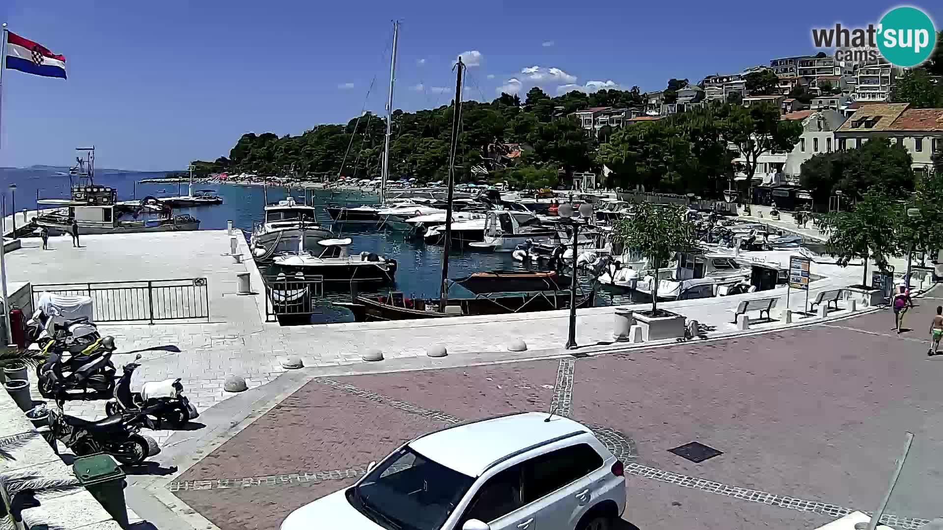 Brela Live webcam – marina – Dalmatia – Croatia