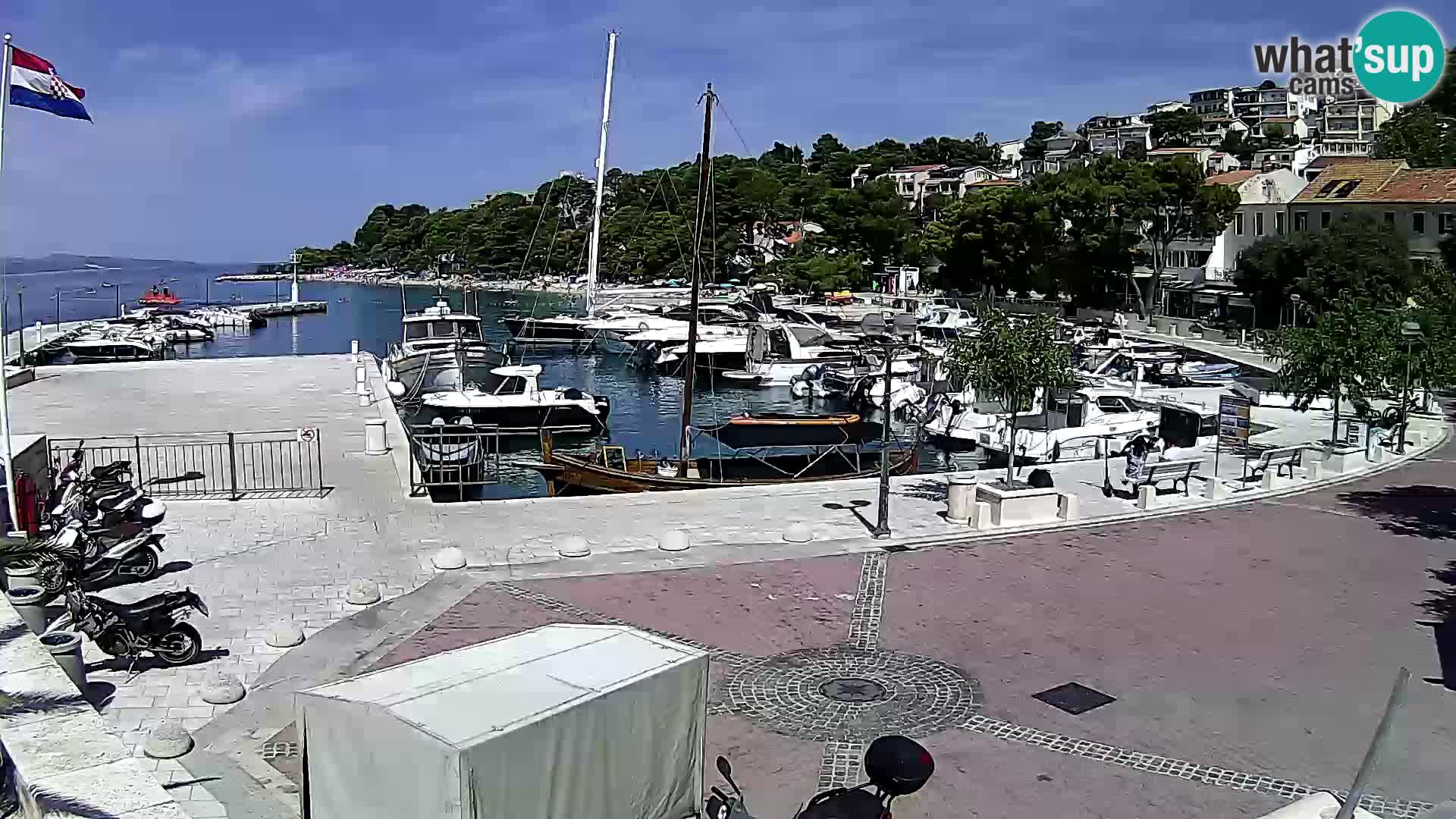 Brela Live webcam – marina – Dalmatia – Croatia