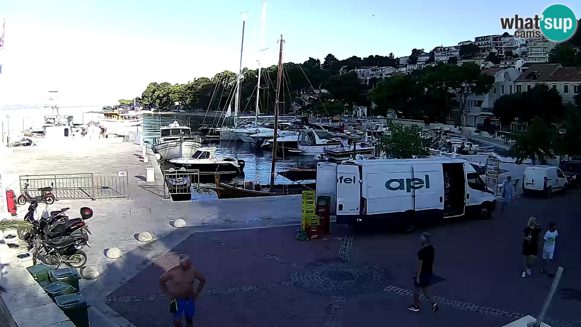 Brela Live webcam – marina – Dalmatia – Croatia
