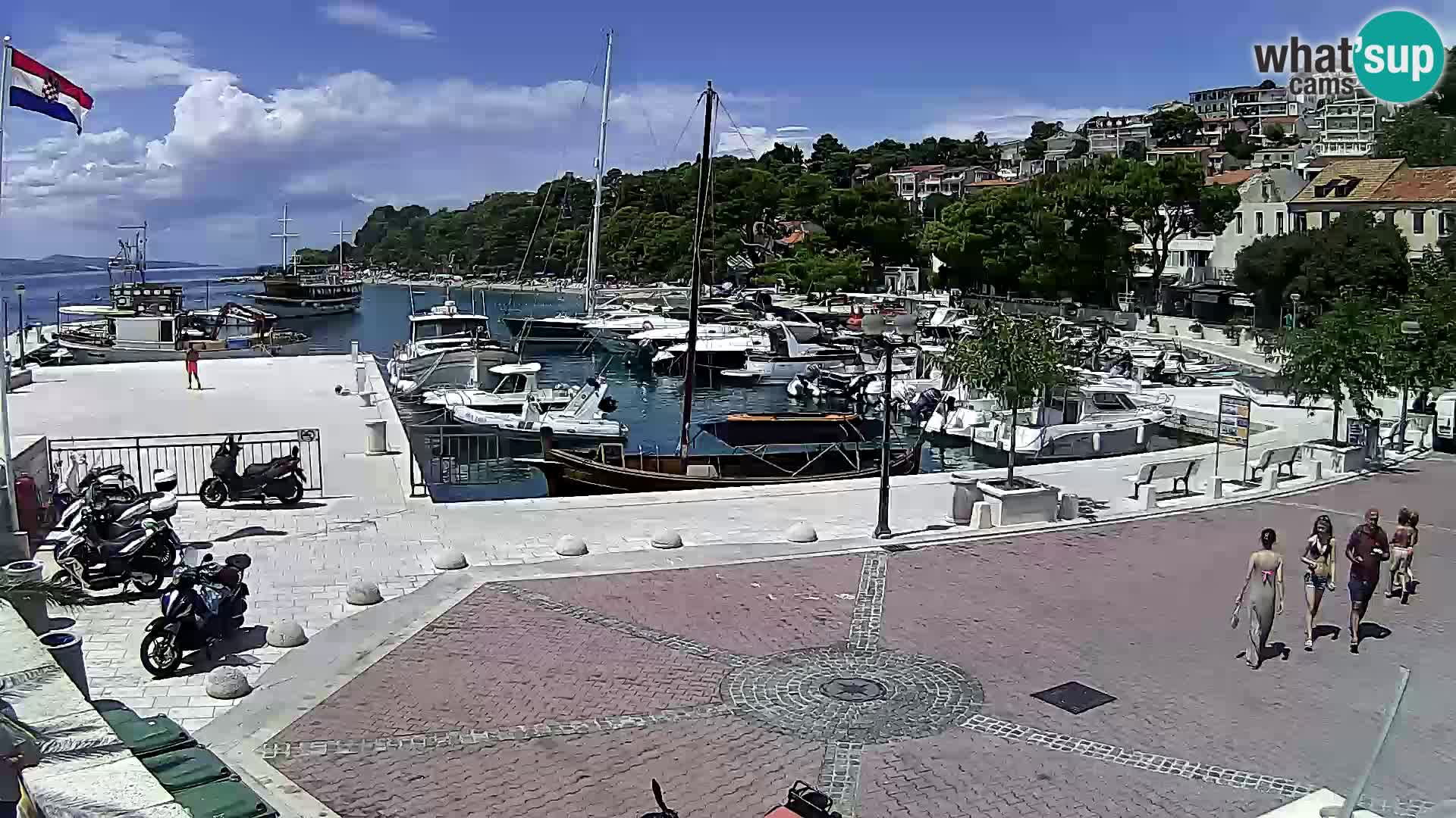 Brela Live webcam – marina – Dalmatia – Croatia