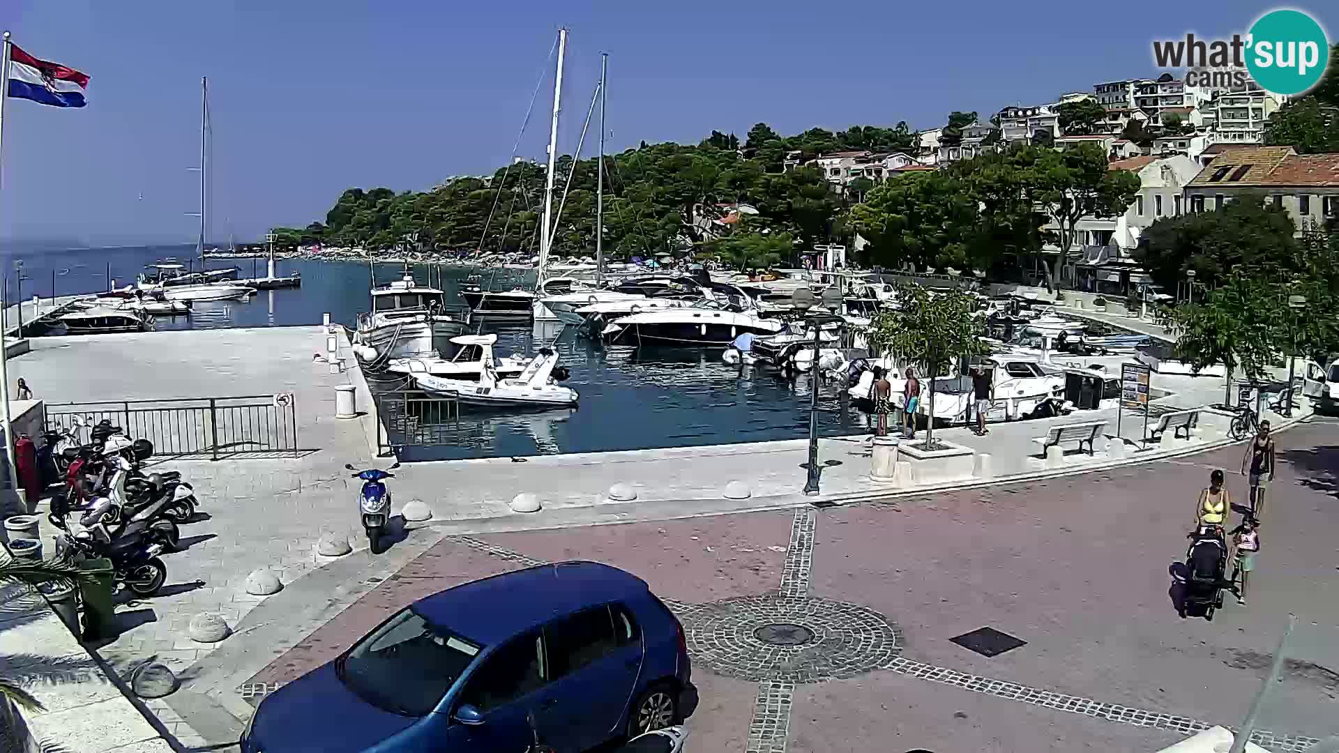 Brela Live webcam – marina – Dalmatia – Croatia