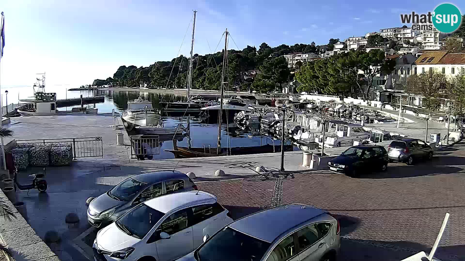 Brela Live webcam – marina – Dalmatia – Croatia