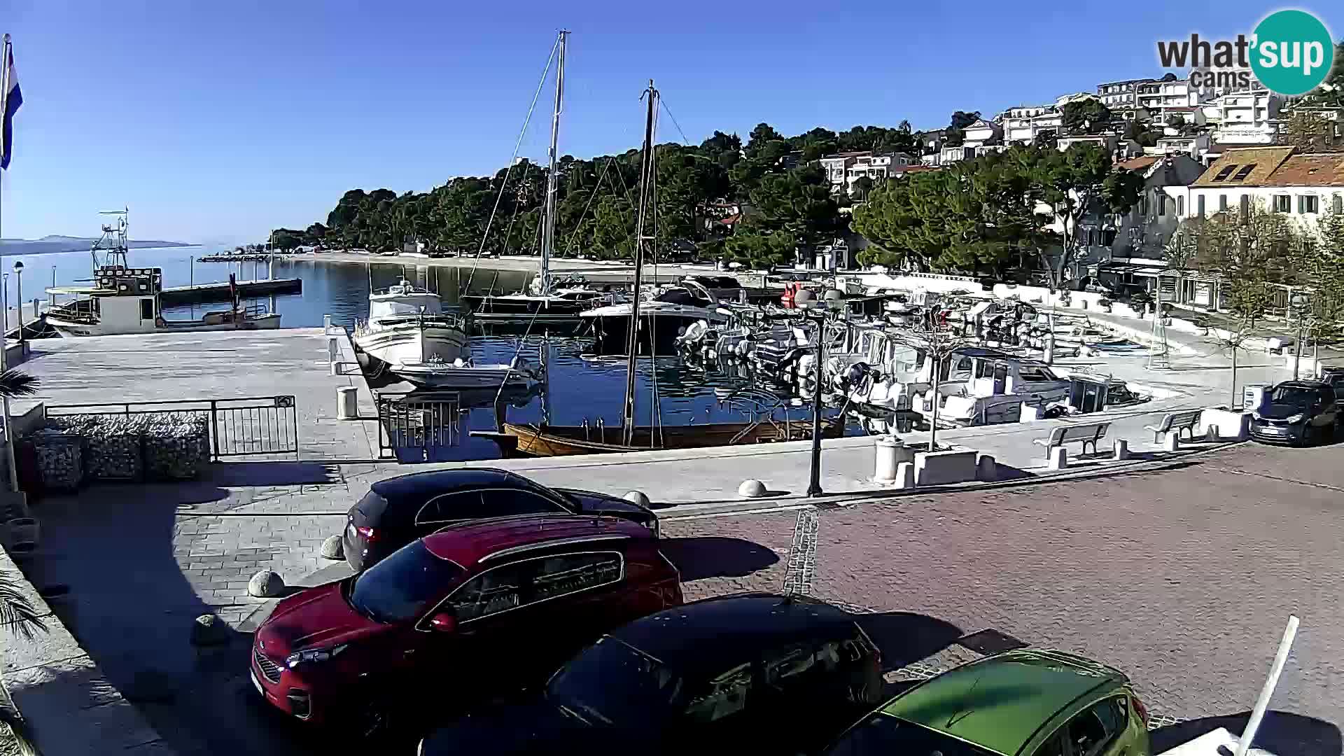 Brela Live webcam – marina – Dalmatia – Croatia